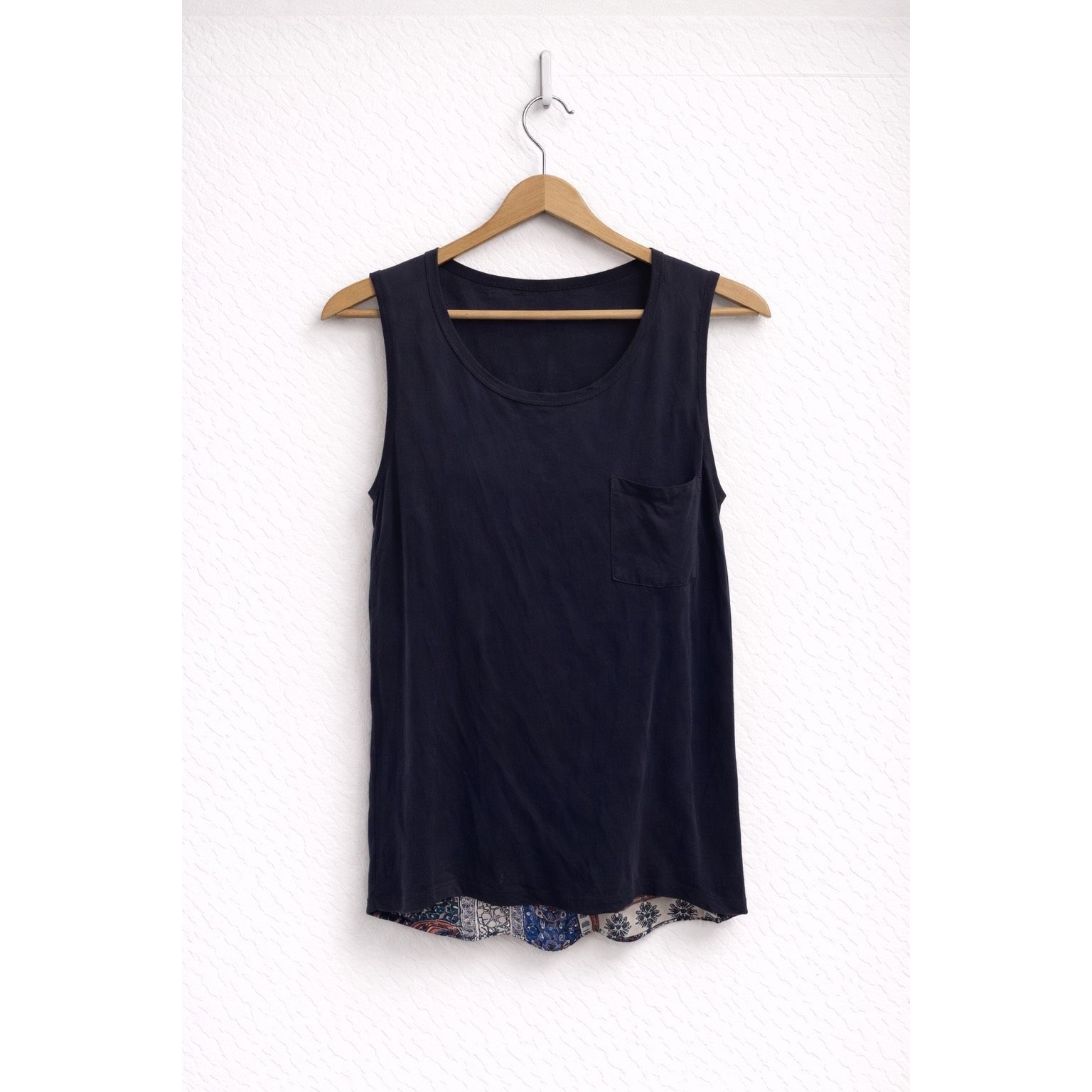 Other Honey Belle Navy Mixed Print Sleeveless Tank Top Women’s Med Size M / US 6-8 / IT 42-44 - 1 Thumbnail