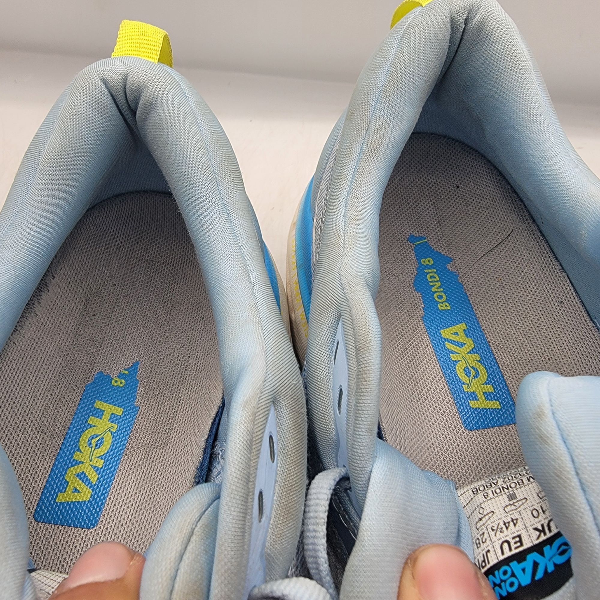 Hoka Hoka One One Bondi 8 Mens 10.5 D Shoes Blue Running Gym Walk Size US 10.5 / EU 43-44 - 9 Thumbnail