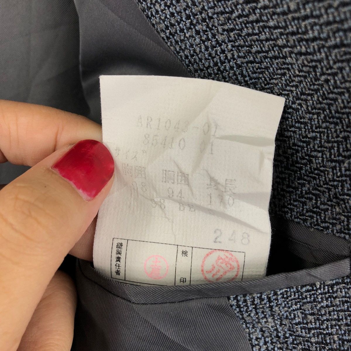 Vintage ORESTE BOGGIO CASERO Made In ITALY Collection Blazer Coat Size 42R - 9 Thumbnail