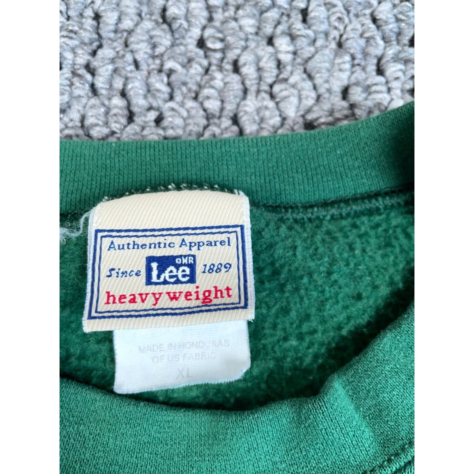 Lee VINTAGE Lee Flint Northwestern Edison Staff Sweatshirt Adults XL Green 50/50 Michigan 90s City Retro School Mens Size US XL / EU 56 / 4 - 3 Thumbnail