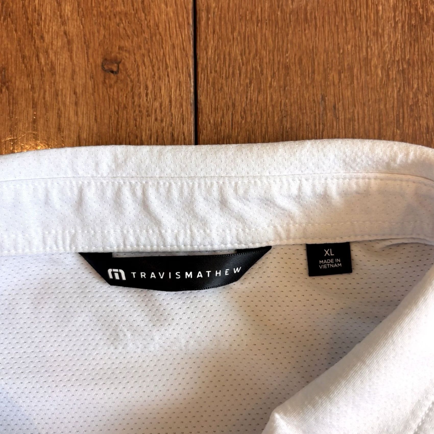 TravisMathew Travis Mathew Golf Polo Shirt Mens White Green Floral Tropical XL Size US XL / EU 56 / 4 - 5 Thumbnail