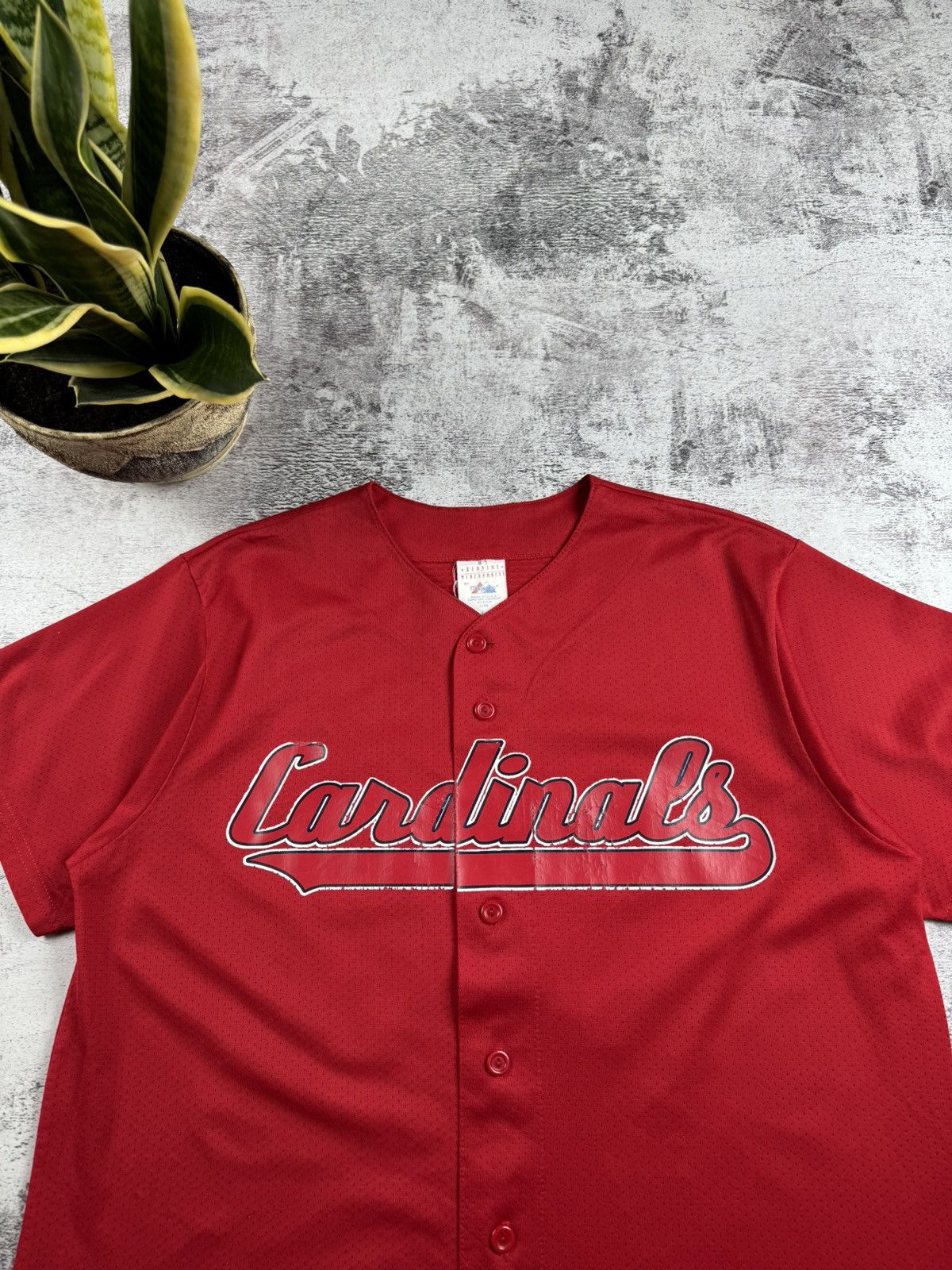 Majestic CARDINALS Isringhausen 44 USA Baseball Jersey USA T Shirt Size US L / EU 52-54 / 3 - 15 Thumbnail