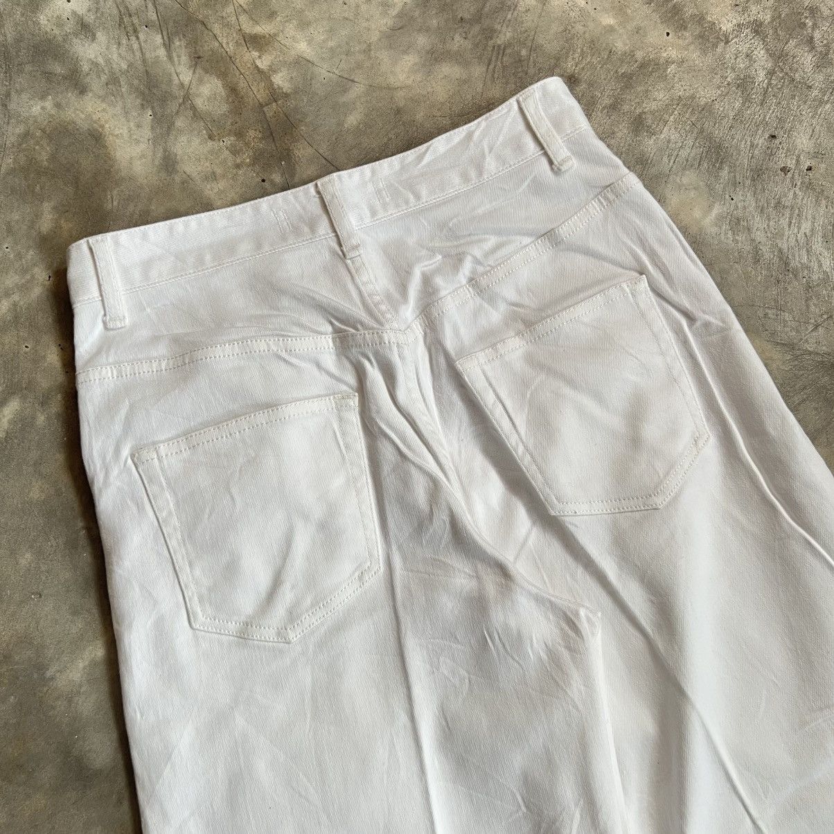 Yohji Yamamoto Ined by Yohji Yamamoto Flared Denim Pants Size 27" / US 4 / IT 40 - 4 Thumbnail