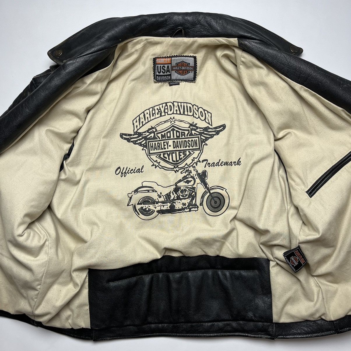 Harley Davidson Harley Davidson Motorcycles Leather Jacket Size US XL / EU 56 / 4 - 17 Thumbnail
