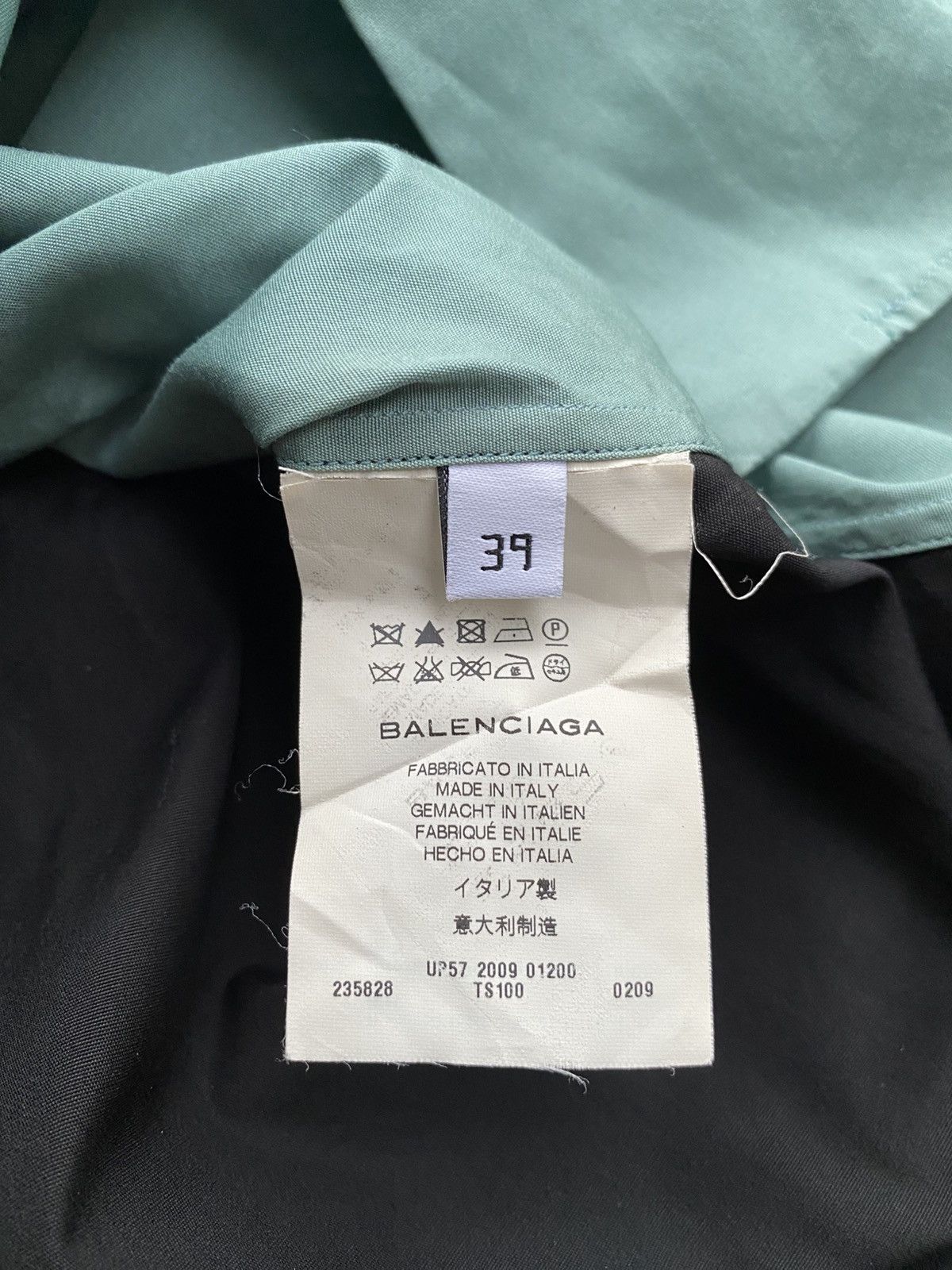 Balenciaga BALENCIAGA PARIS COLORBLOCK BUTTON SHIRT Size US M / EU 48-50 / 2 - 5 Thumbnail