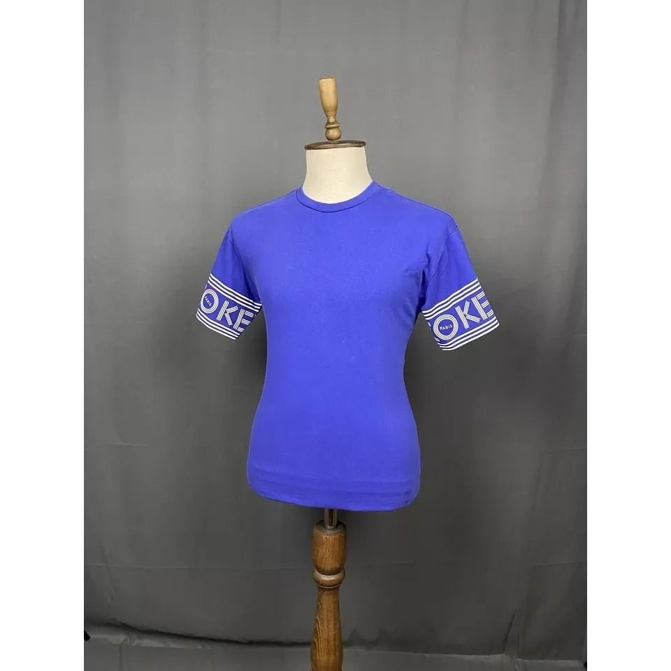 Kenzo Kenzo Big Logo Men's Blue Sleeve Logo T-Shirt Size M Size US M / EU 48-50 / 2 - 3 Thumbnail