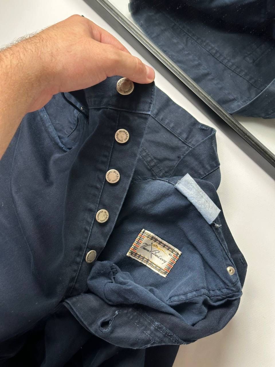 Burberry Vintage Thomas Burberry Denim Jean Navy Blue Baggy Fit Size US 32 / EU 48 - 13 Thumbnail