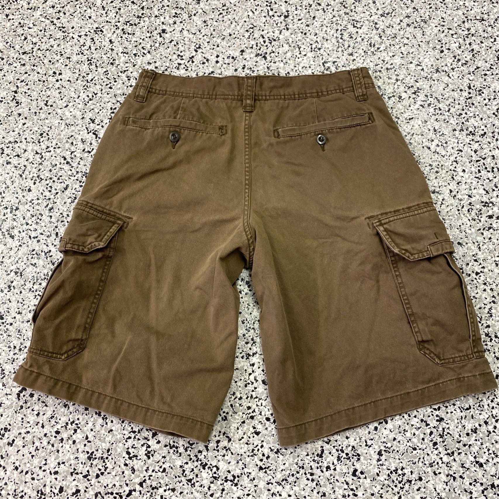 Old Navy VINTAGE Old Navy Cargo Shorts Mens 29 Brown Cotton 11" Inseam Outdoor Hiking Y2K Beach Utility Size US 29 - 6 Thumbnail