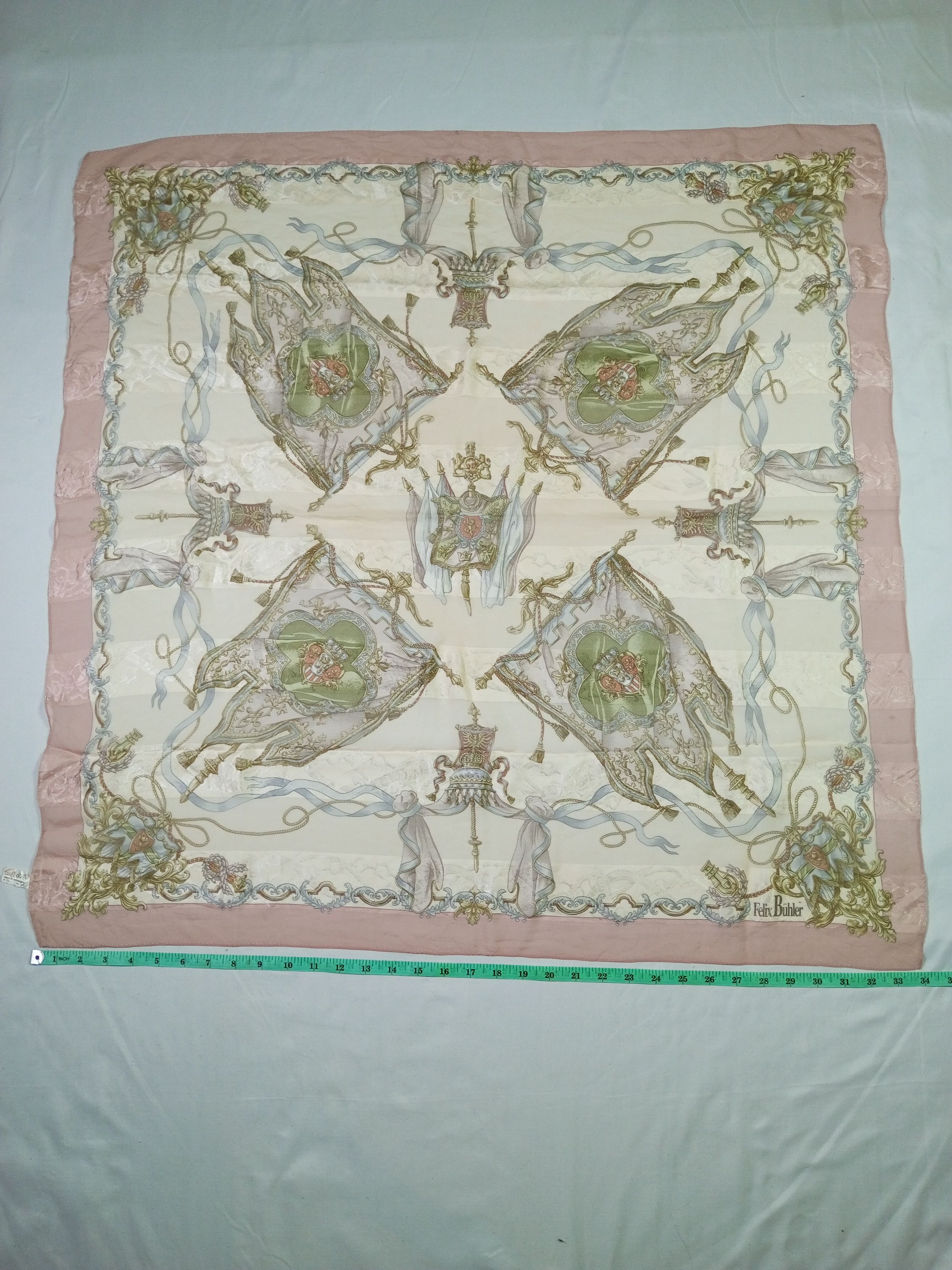 Japanese Brand FB Silk Scarf Handkerchief Neckerchief Size ONE SIZE - 10 Thumbnail