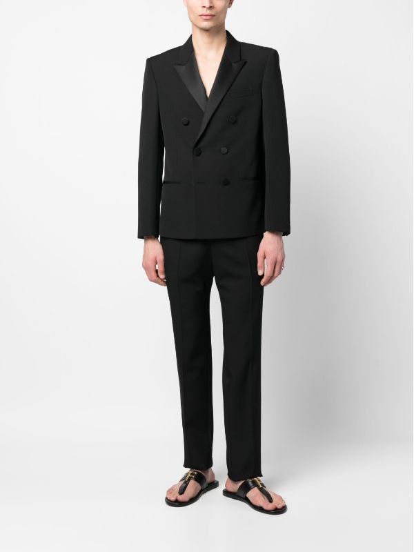 Saint Laurent Paris o1bcso1str1024 Veste 6 Boutons Jacket in Black Size US M / EU 48-50 / 2 - 3 Thumbnail