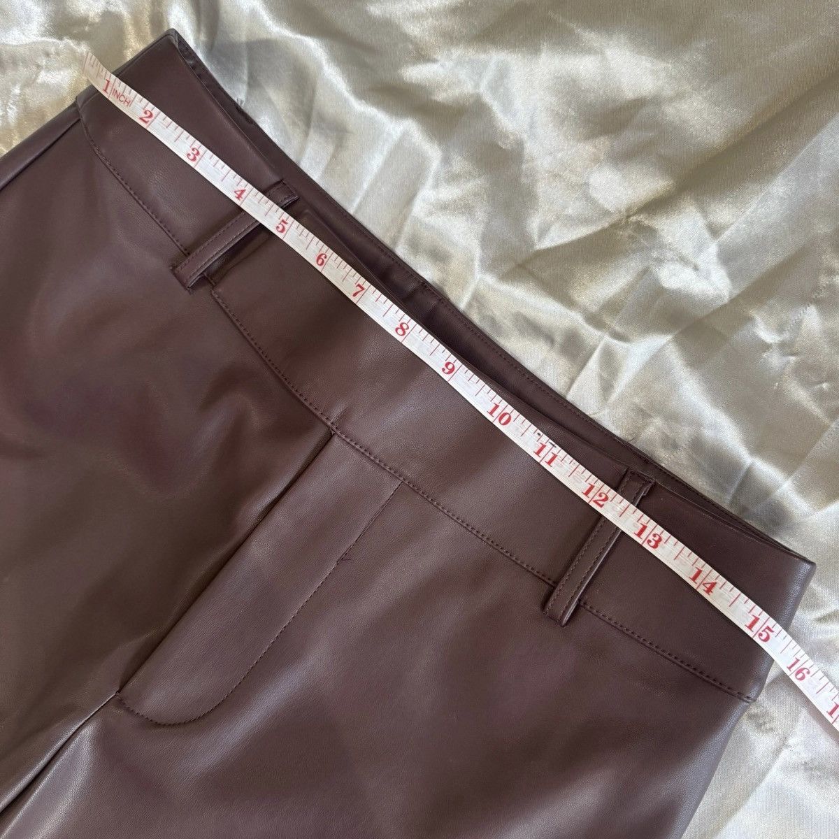 Other Meshki Laurette Faux Leather Straight Leg Pants Size 28" / US 6 / IT 42 - 8 Thumbnail
