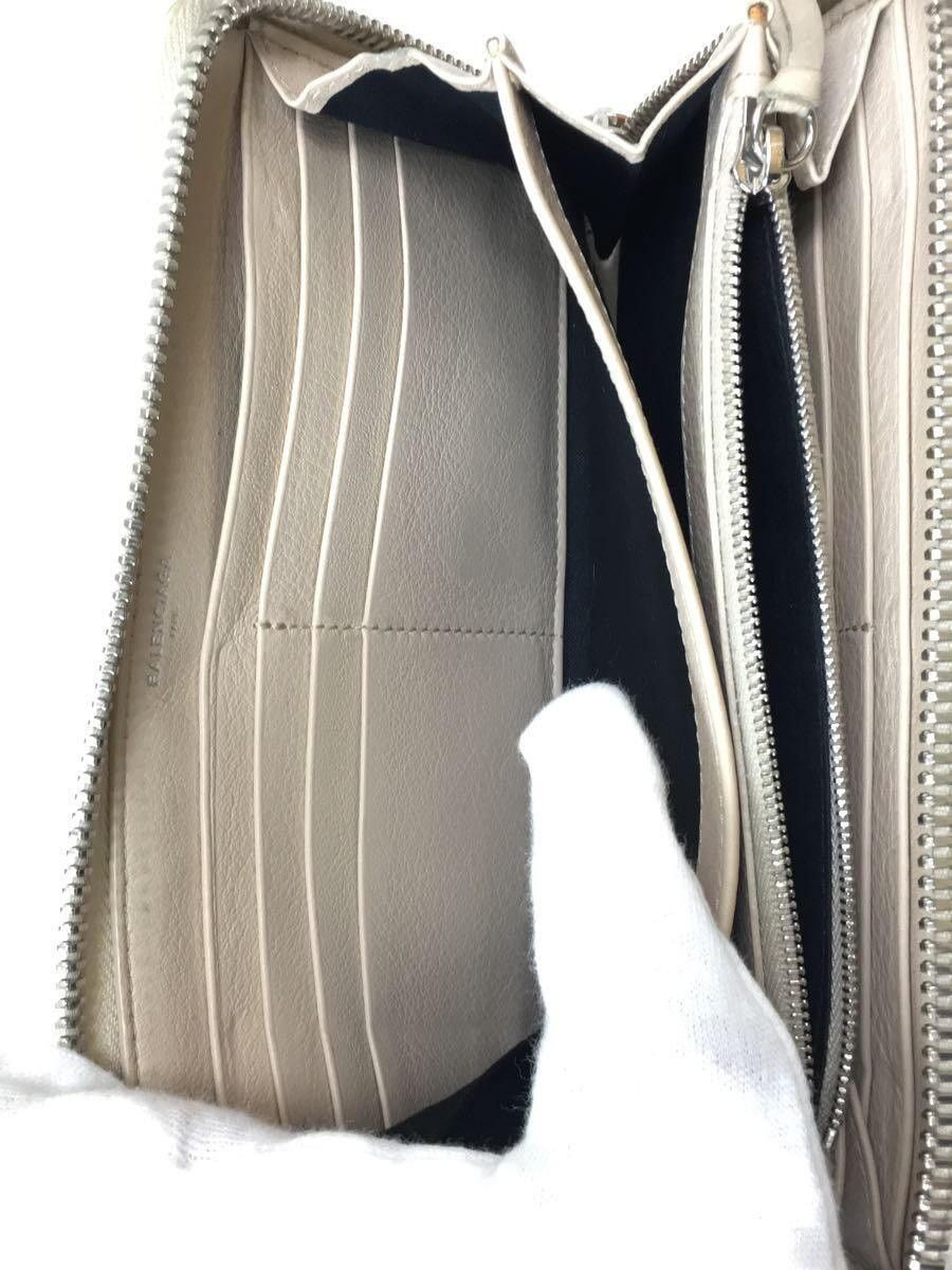 Balenciaga Balenciaga Leather Long Wallet Cream Size ONE SIZE - 7 Thumbnail