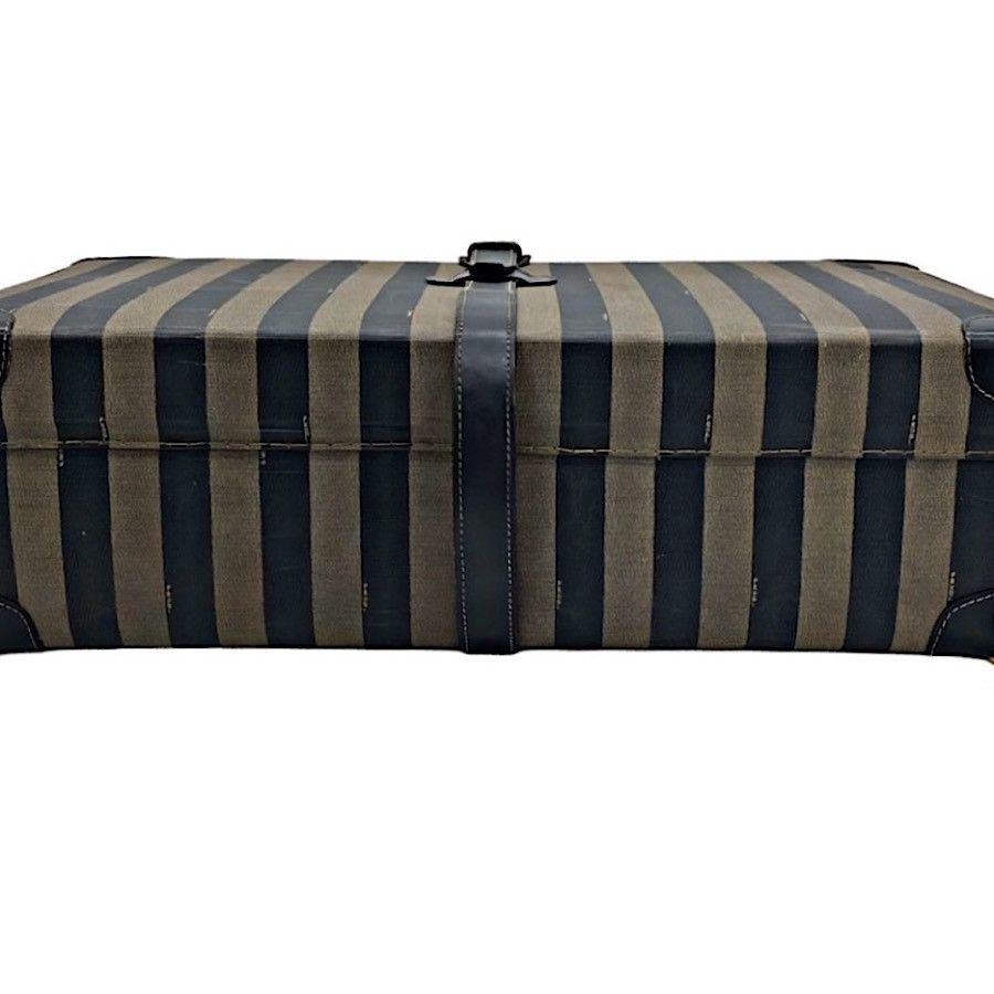 Fendi Authentic Vintage Fendi Oversized Striped PecanHardcaseTrunk Size ONE SIZE - 9 Thumbnail