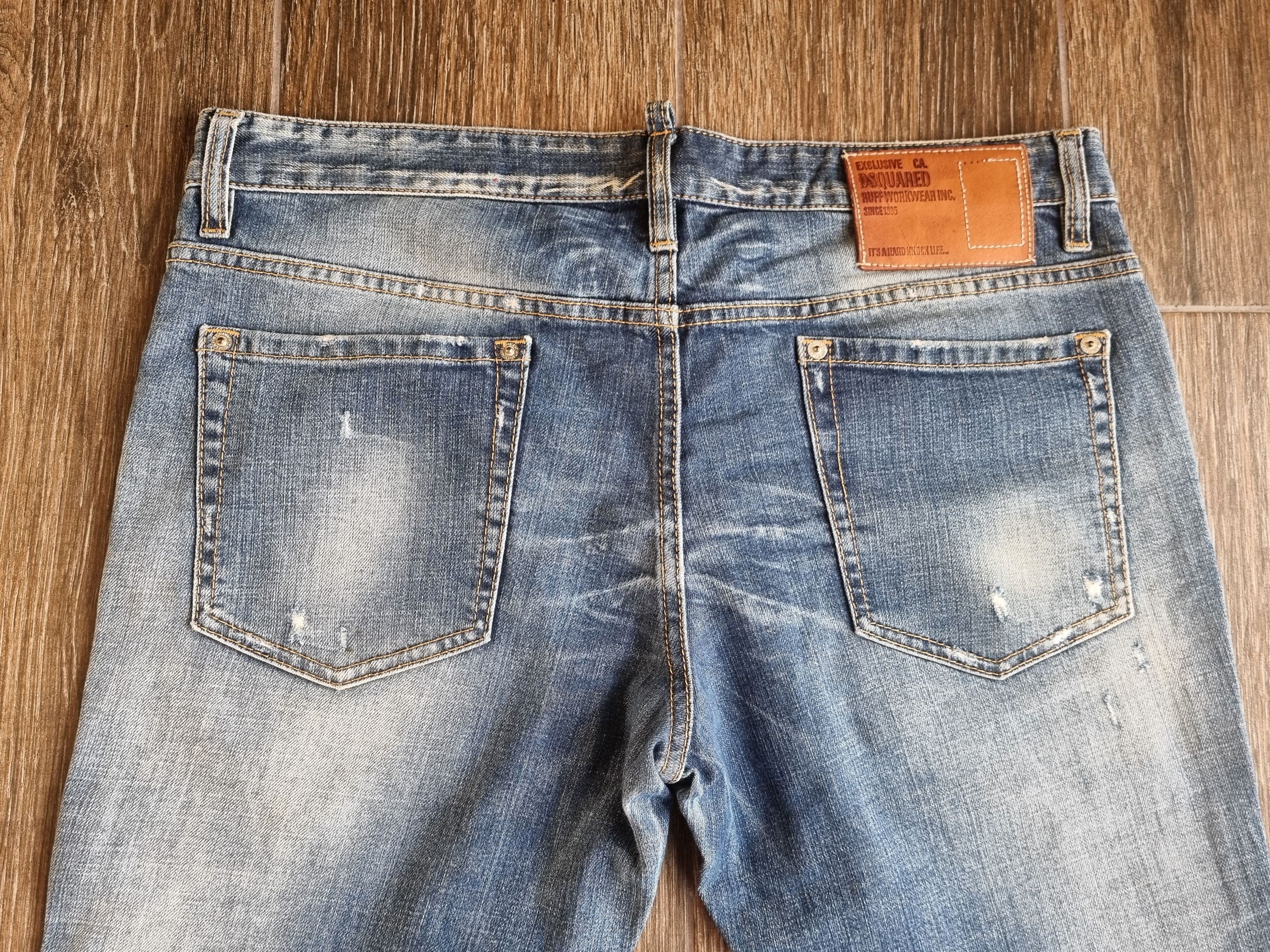 Dsquared2 'It's A Hard Knock Life' Slim Stonewashed Distressed Jeans Size US 34 / EU 50 - 9 Thumbnail