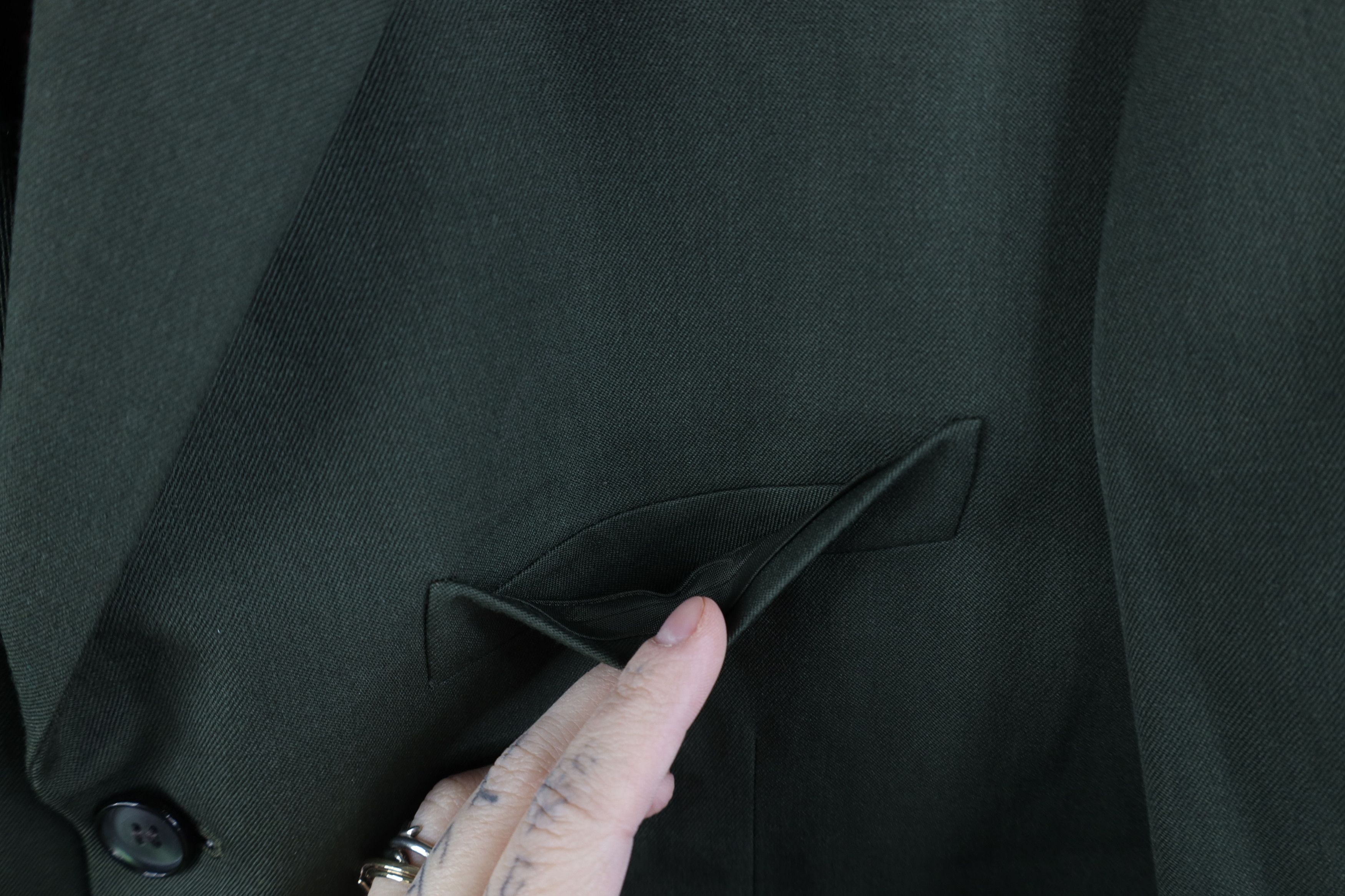 Vintage Vintage 50s Streetwear Button Suit Coat Blazer Jacket Green Size US L / EU 52-54 / 3 - 4 Thumbnail