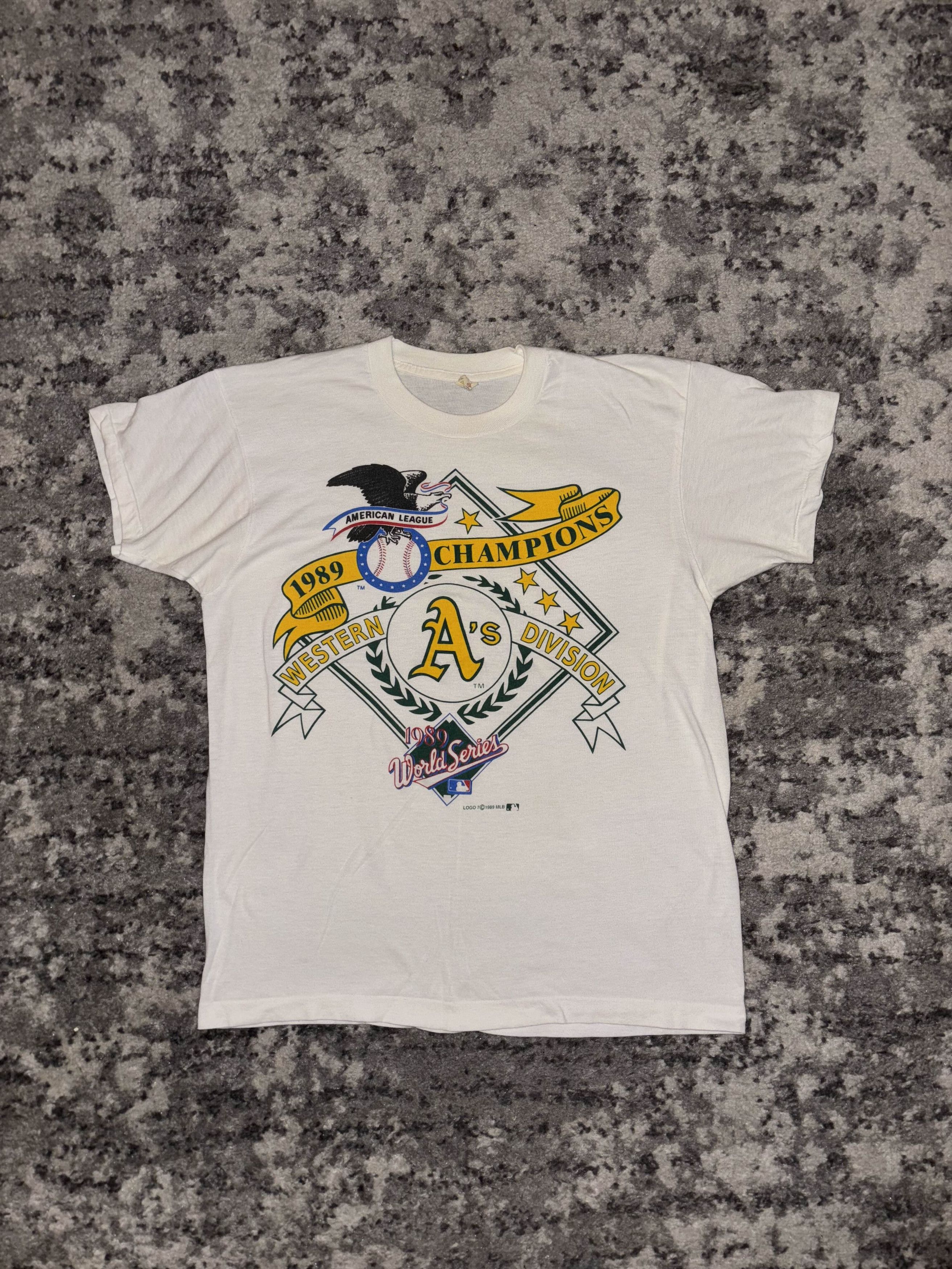 MLB Vintage 80s Oakland A’s World Series Champions Tee Size US S / EU 44-46 / 1 - 1 Thumbnail
