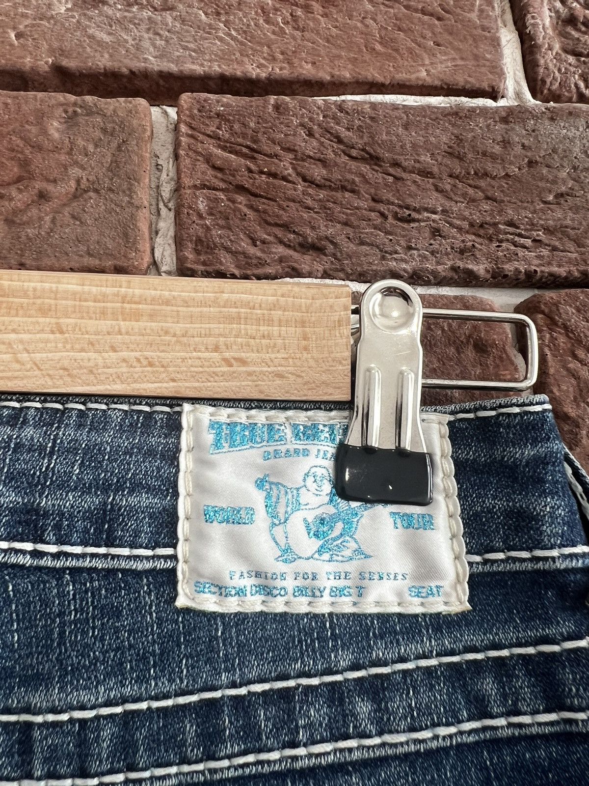True Religion Rare Vintage True Religion Swarovski Denim Pants Y2K Drip Size 25" / US 0 / IT 36 - 8 Thumbnail