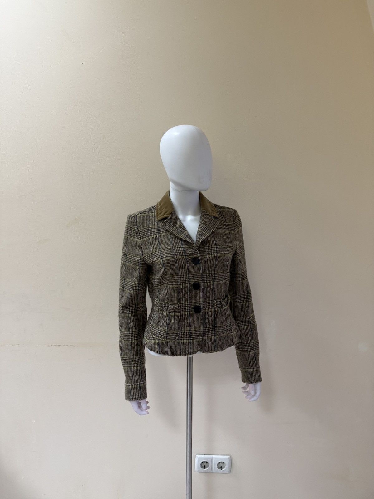 Etro Etro Womens Wool Checkered Blazer Jacket Size 42 Size M / US 6-8 / IT 42-44 - 1 Thumbnail
