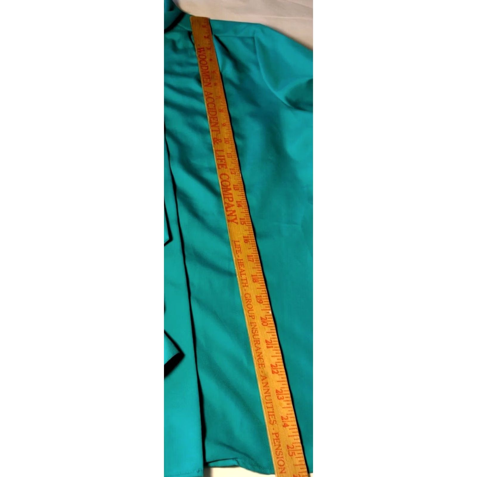 Vintage VINTAGE Classic Fashions Blouse Women Size 8 Teal Tie Neck Long Sleeve Button Up Ballon Sleeve Blue/Green Regular Womens Size M / US 6-8 / IT 42-44 - 3 Thumbnail