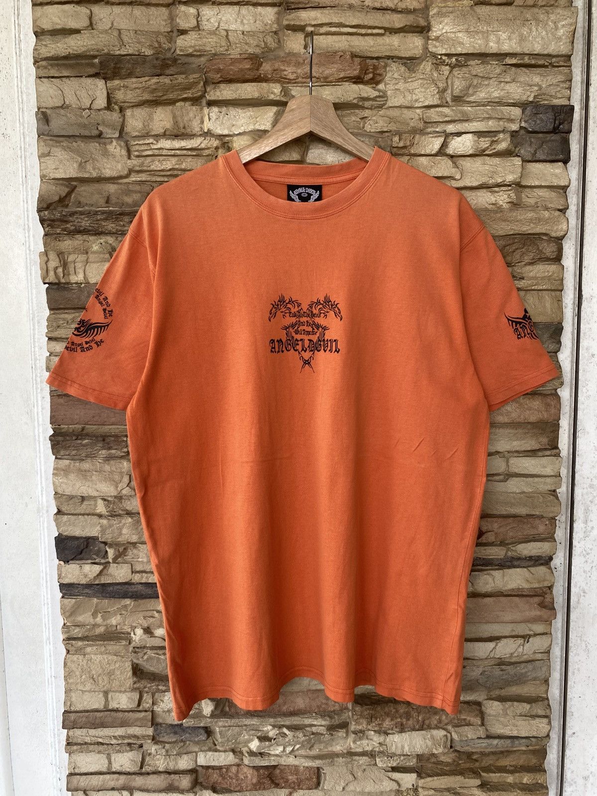 Vintage Vintage Y2K Angel Devil Backhit Tees affliction tribal gothic grunge Size US L / EU 52-54 / 3 - 2 Thumbnail