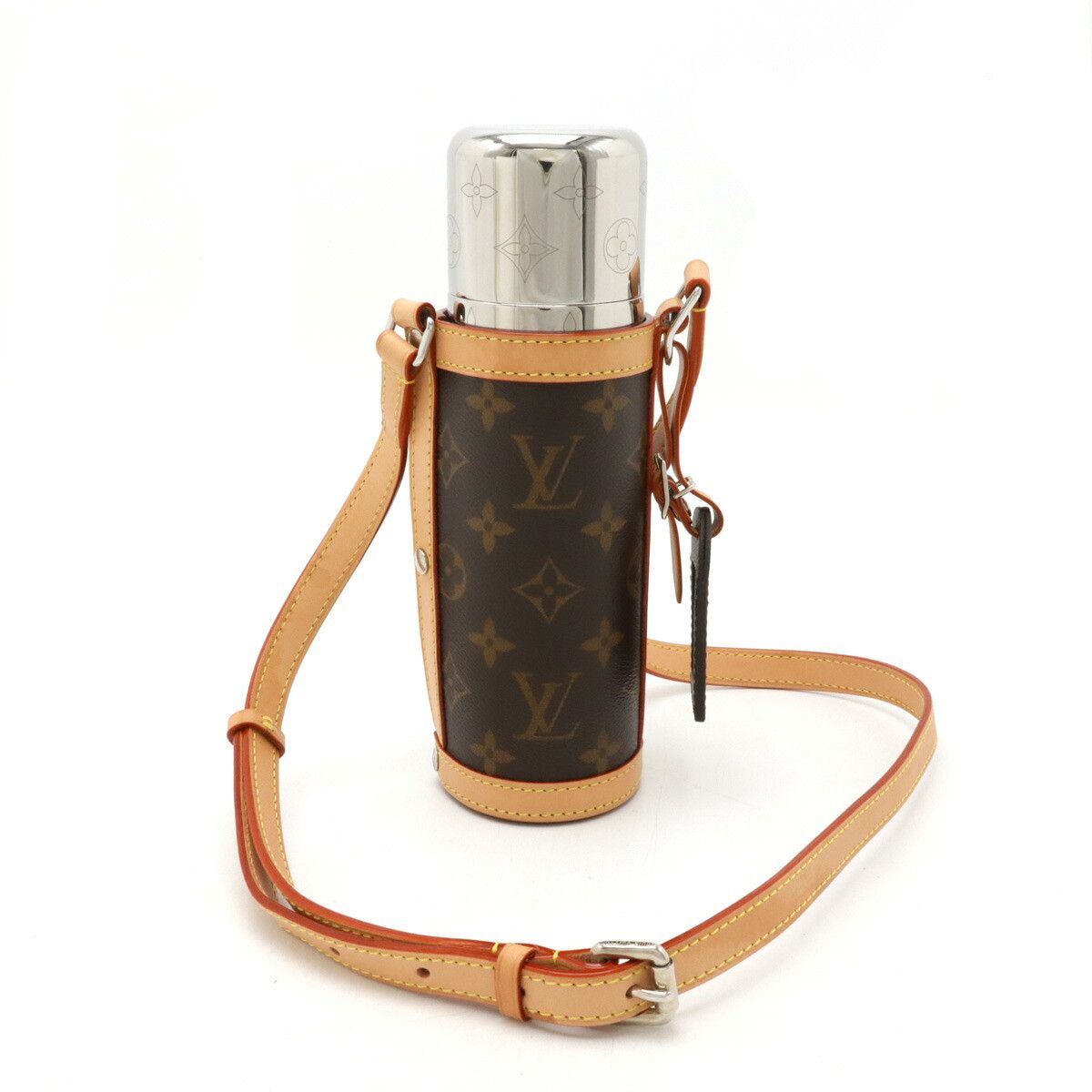 Louis Vuitton Louis Vuitton Louis Vuitton Monogram Flask Holder Canvas Other GI0518 DUTY FREE for USA Size ONE SIZE - 1 Thumbnail