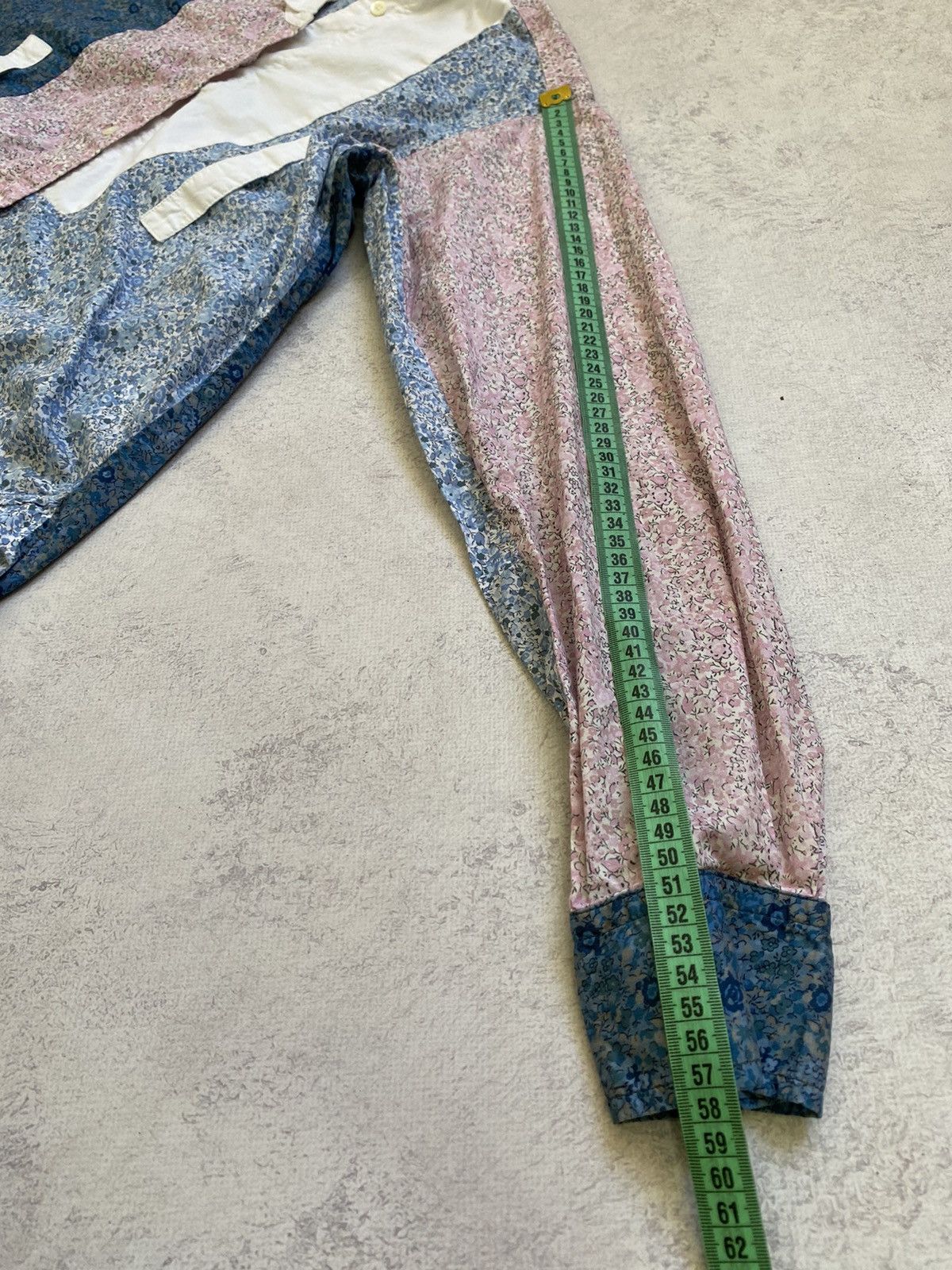 Loewe Loewe Multicolor Asymmetrical Button Up Patchwork Shirt Size XS / US 0-2 / IT 36-38 - 20 Thumbnail