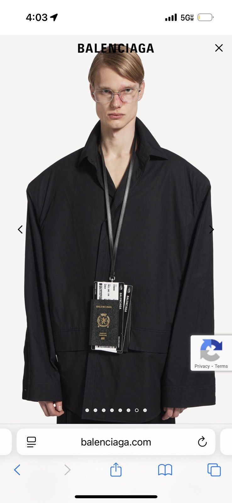 Balenciaga Balenciaga Black Passport Long 1 Ticket Wallet/Bag Size ONE SIZE - 7 Thumbnail