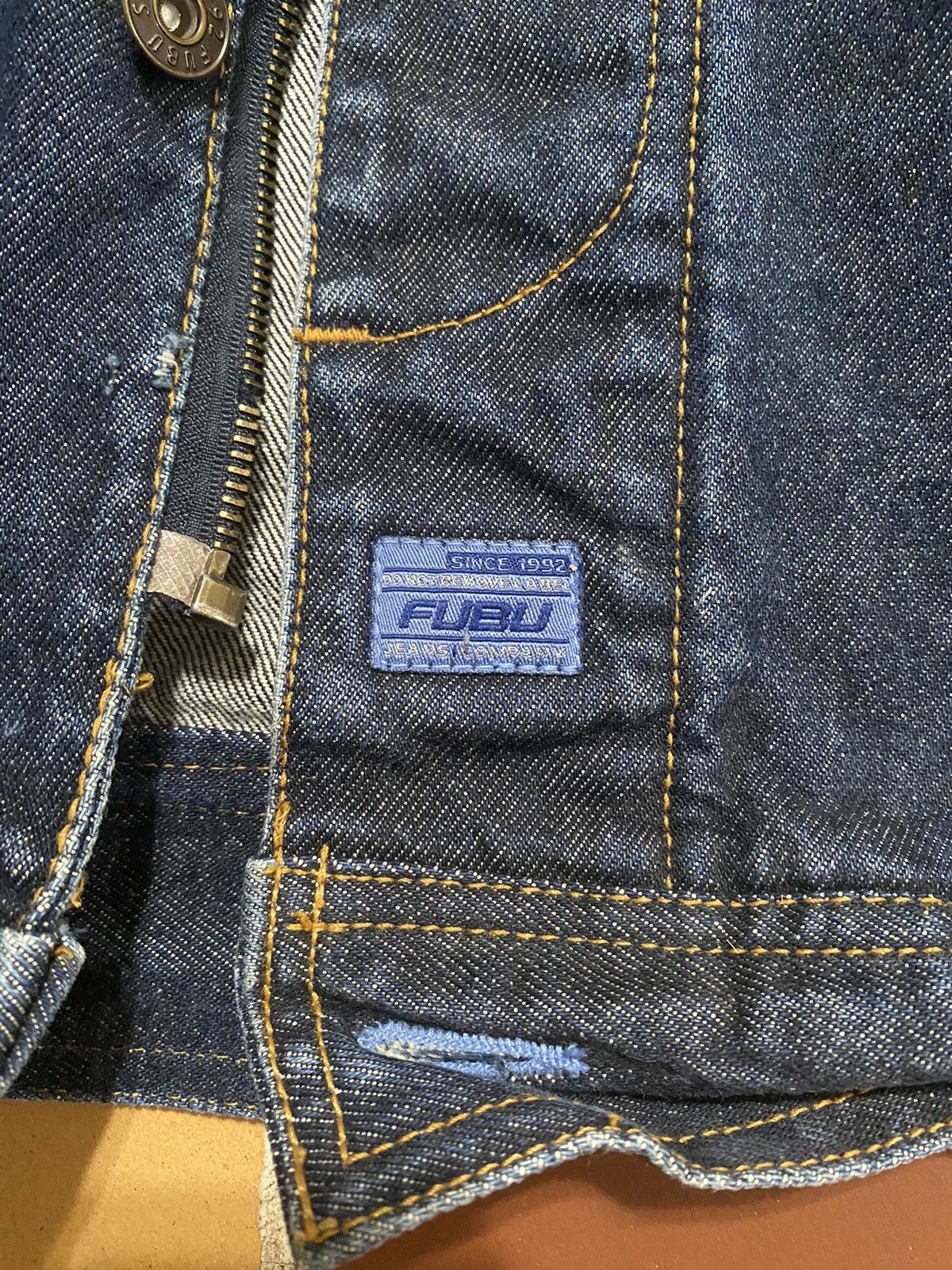 Fubu × Vintage Vintage Y2K FUBU Denim Jacket Baggy 3XL Size US XXL / EU 58 / 5 - 2 Thumbnail