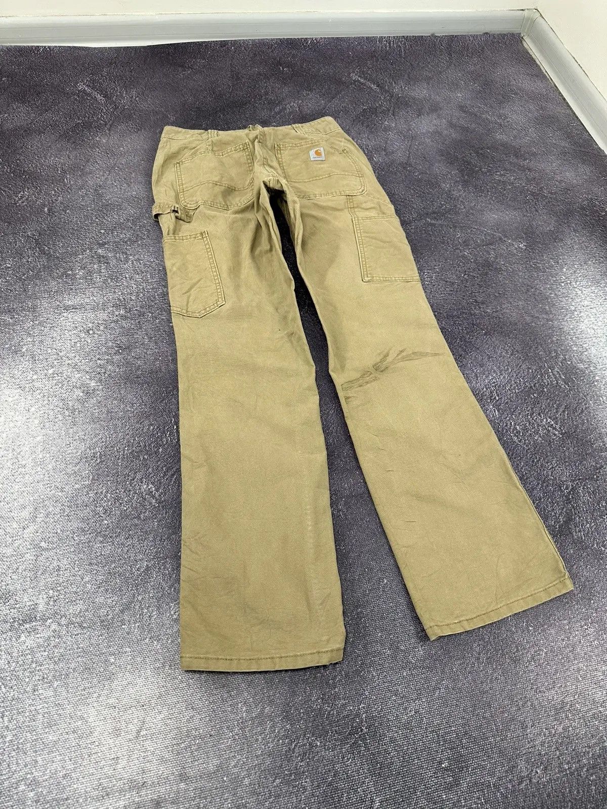 Carhartt × Vintage Vintage Carhartt Y2K Work American Cream Hype Pants Size US 28 / EU 44 - 3 Thumbnail