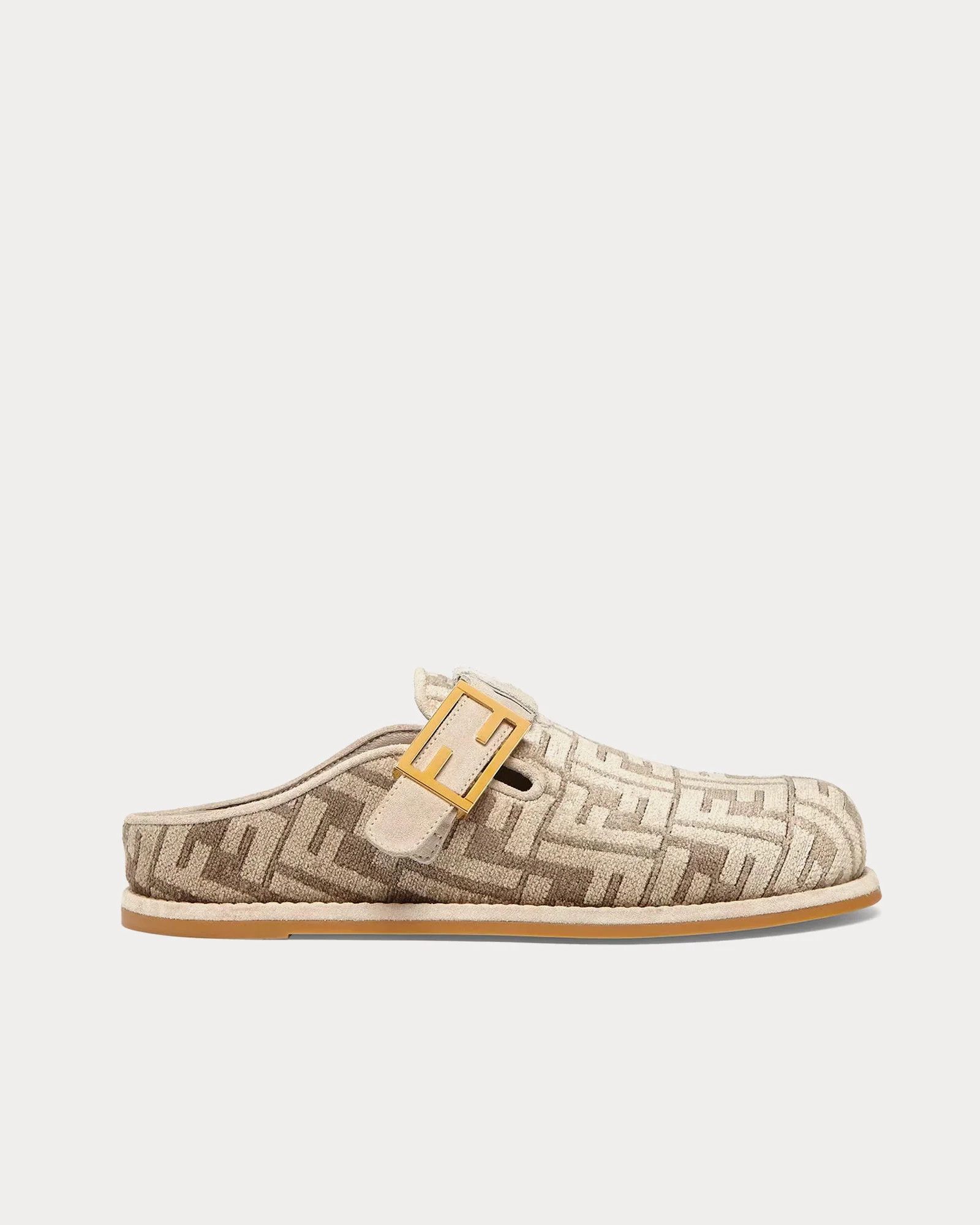Fendi o1s1wg110425 Mules in Grey Size US 10 / IT 40 - 1 Thumbnail