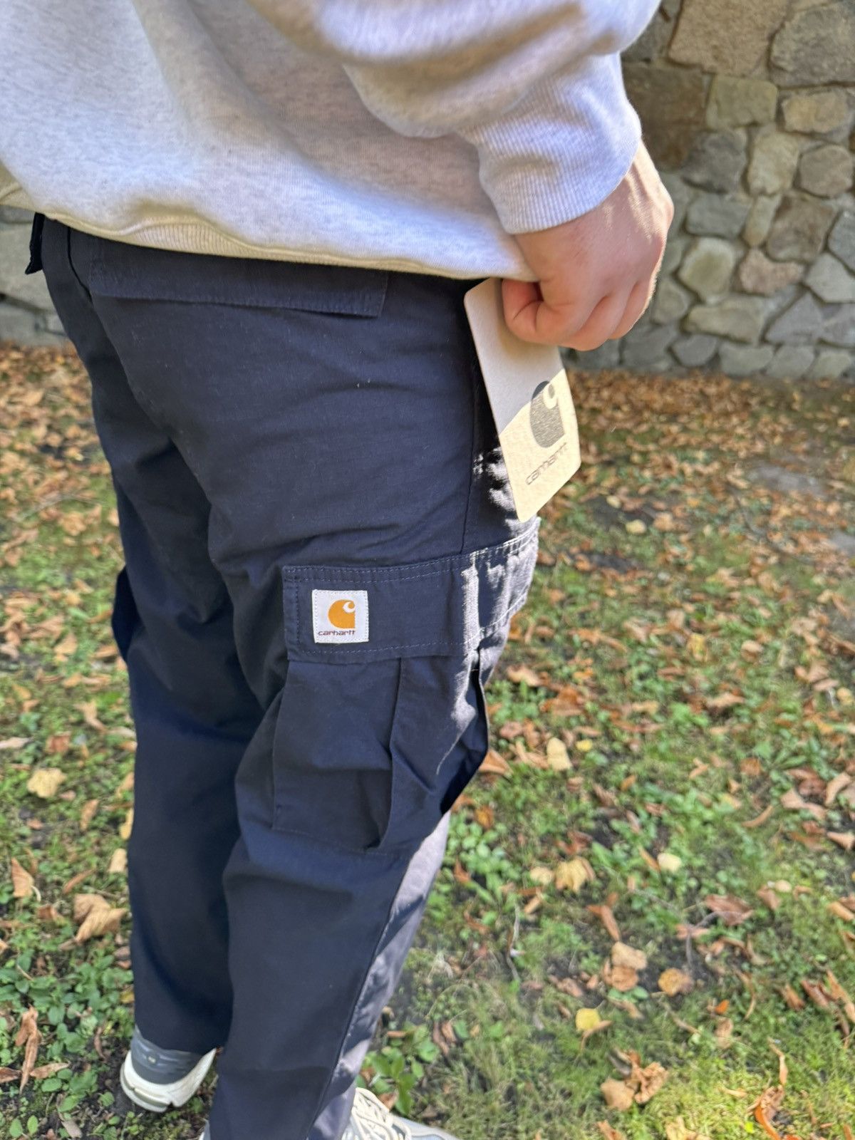 Carhartt × Designer Carhartt Regular Cargo Pant Blue Size US 31 - 5 Thumbnail