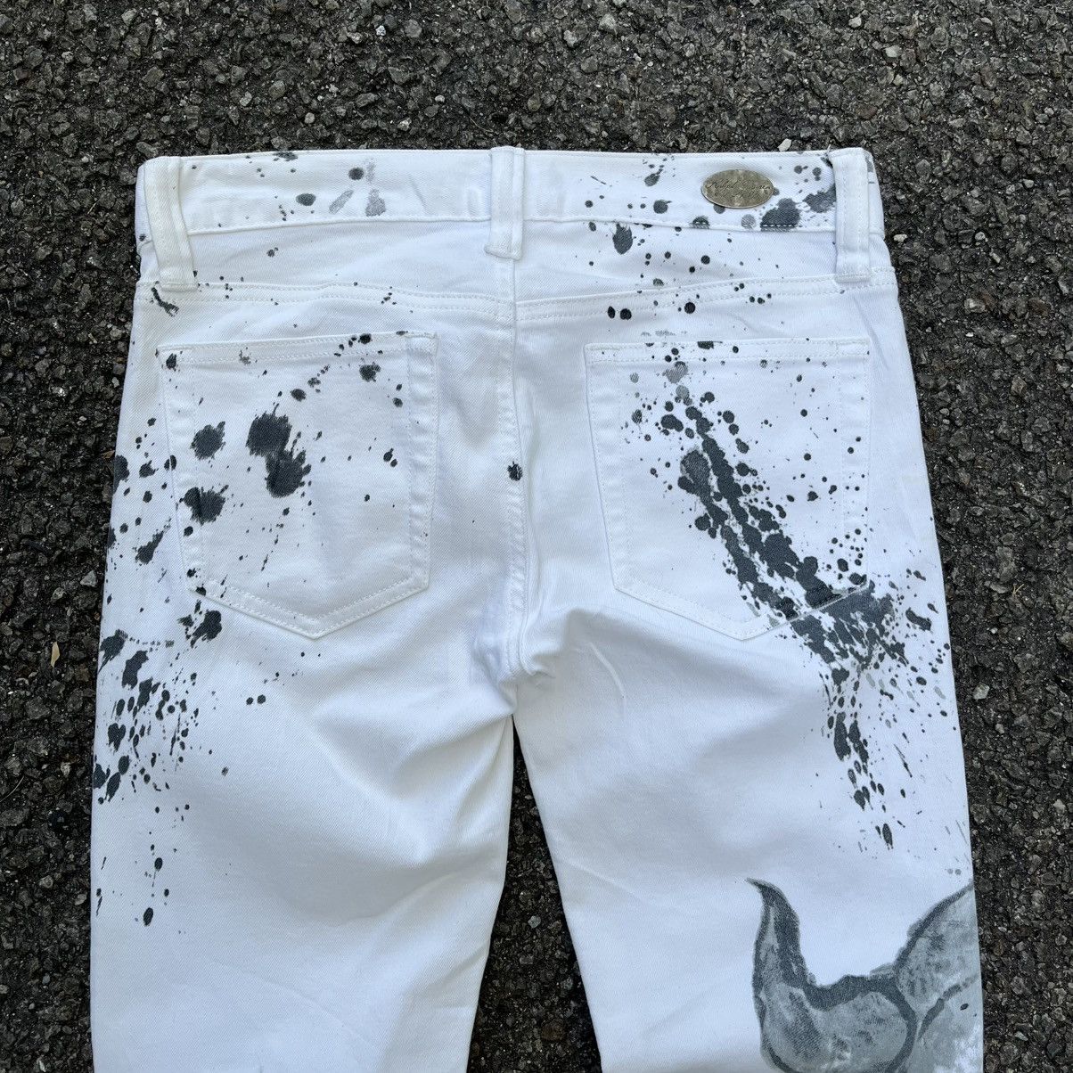 Polo Ralph Lauren Ralph Lauren White Splatter Painted Bull Graphic Slim Jeans Size 26" / US 2 / IT 38 - 13 Thumbnail