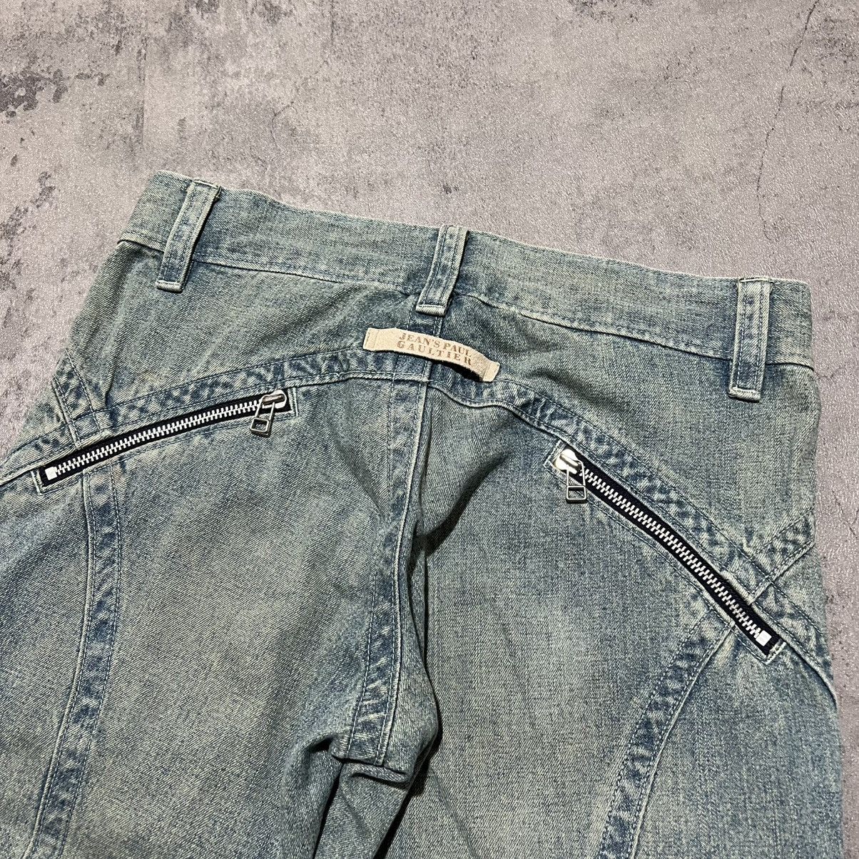 Jean Paul Gaultier Jean's Paul Gaultier Multi Panel Bootcut Jeans Size 30" / US 8 / IT 44 - 8 Thumbnail