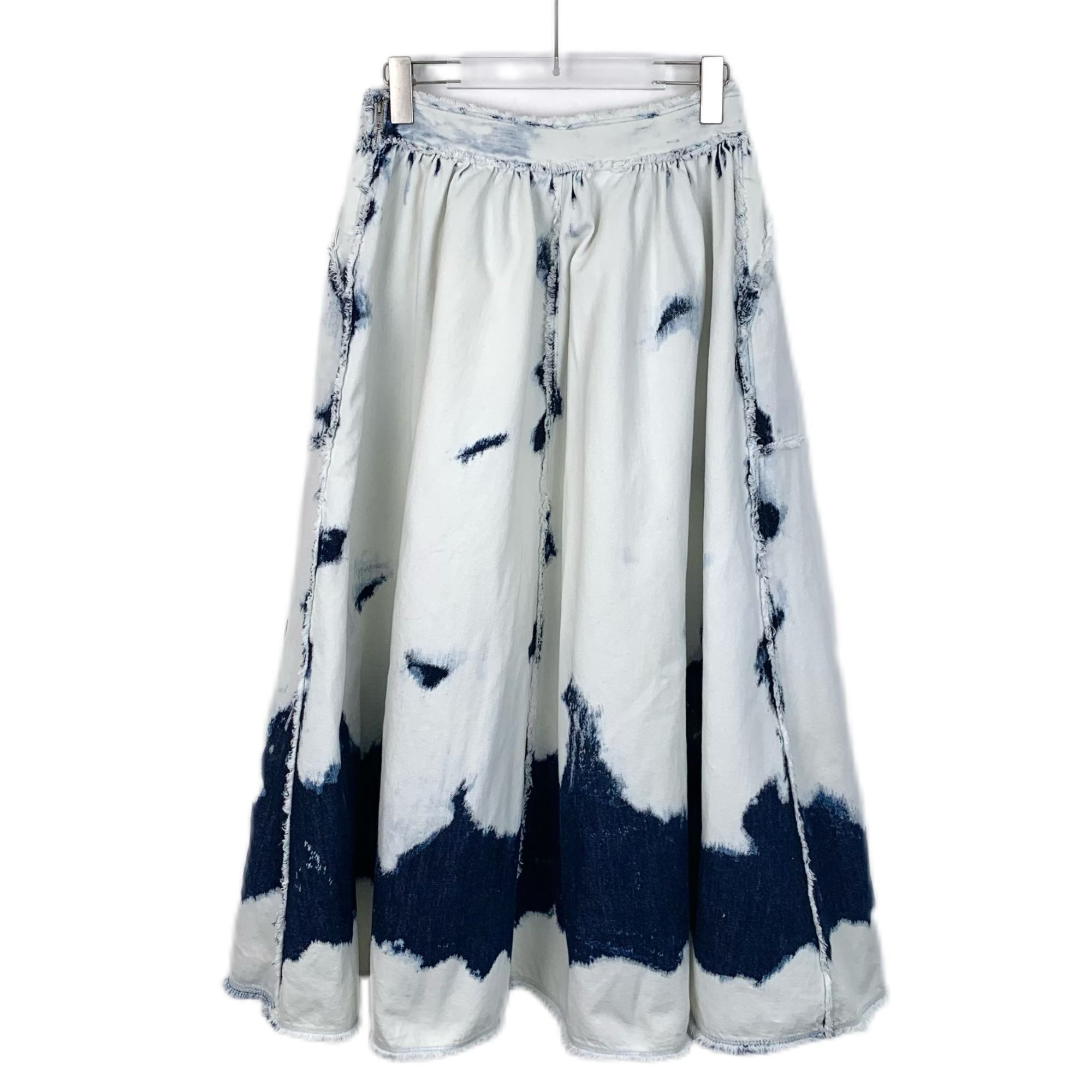 Dior Dior Tie-Dye Maxi Skirt With Pockets & Frayed Hem Size M / US 6-8 / IT 42-44 - 2 Thumbnail
