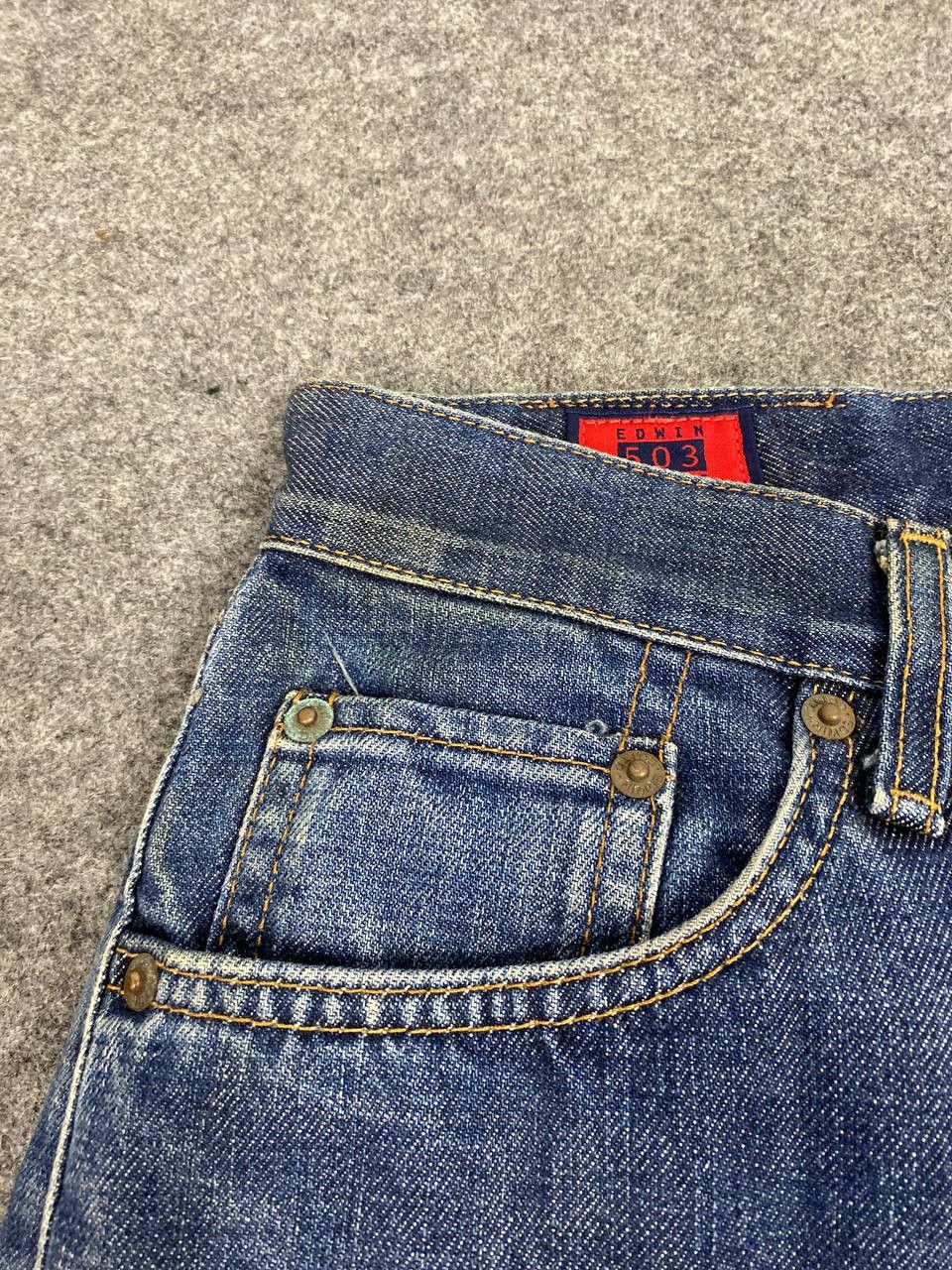 Edwin vintage edwin 503z distressed denim Size US 31 - 11 Thumbnail