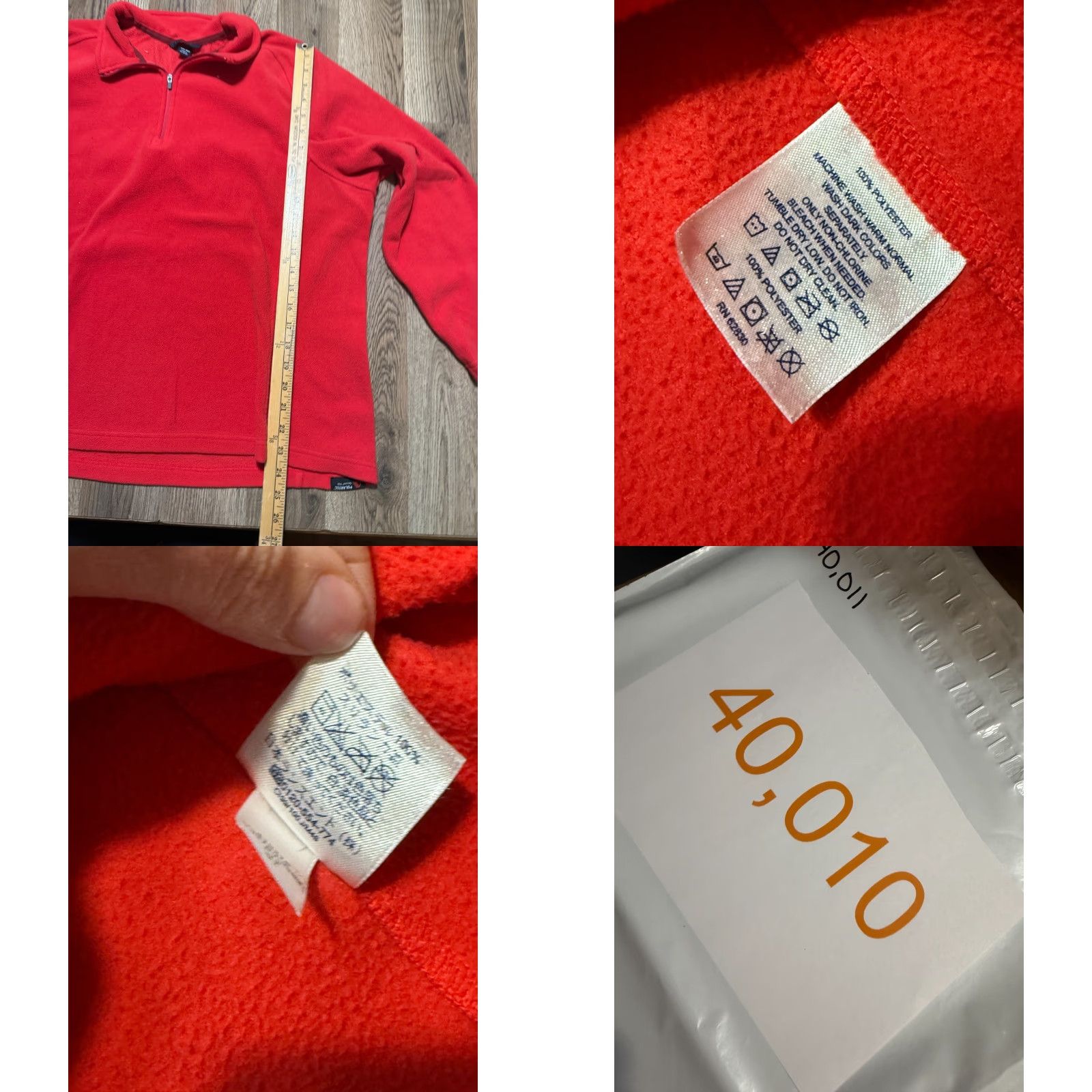 Lands' End Lands' End Sweater Women's Plus 16W-18W Red 1/4 Zipper Pullover Knit Long Sleeve Casual Fall Spring Summer Winter Pullover Mens? Womens Size XXL / US 16-18 / IT 52-54 - 8 Thumbnail