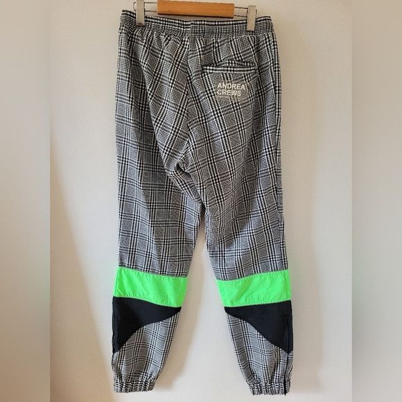 Andrea Crews Andrea Crews overcut Pants grey houndstooth - size large Size US 32 / EU 48 - 4 Thumbnail