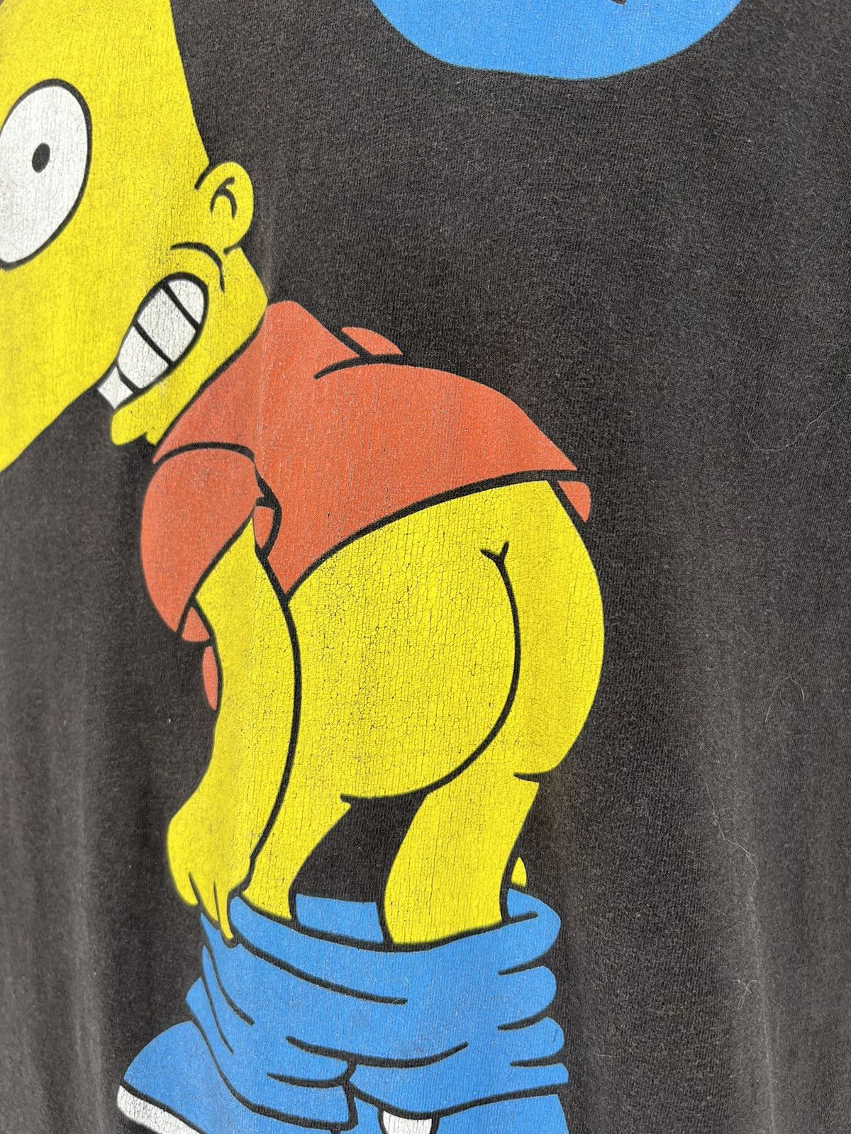The Simpsons Vintage Bart Simpsons Eat My Shorts! Faded Graphic Tee L Size US L / EU 52-54 / 3 - 7 Thumbnail