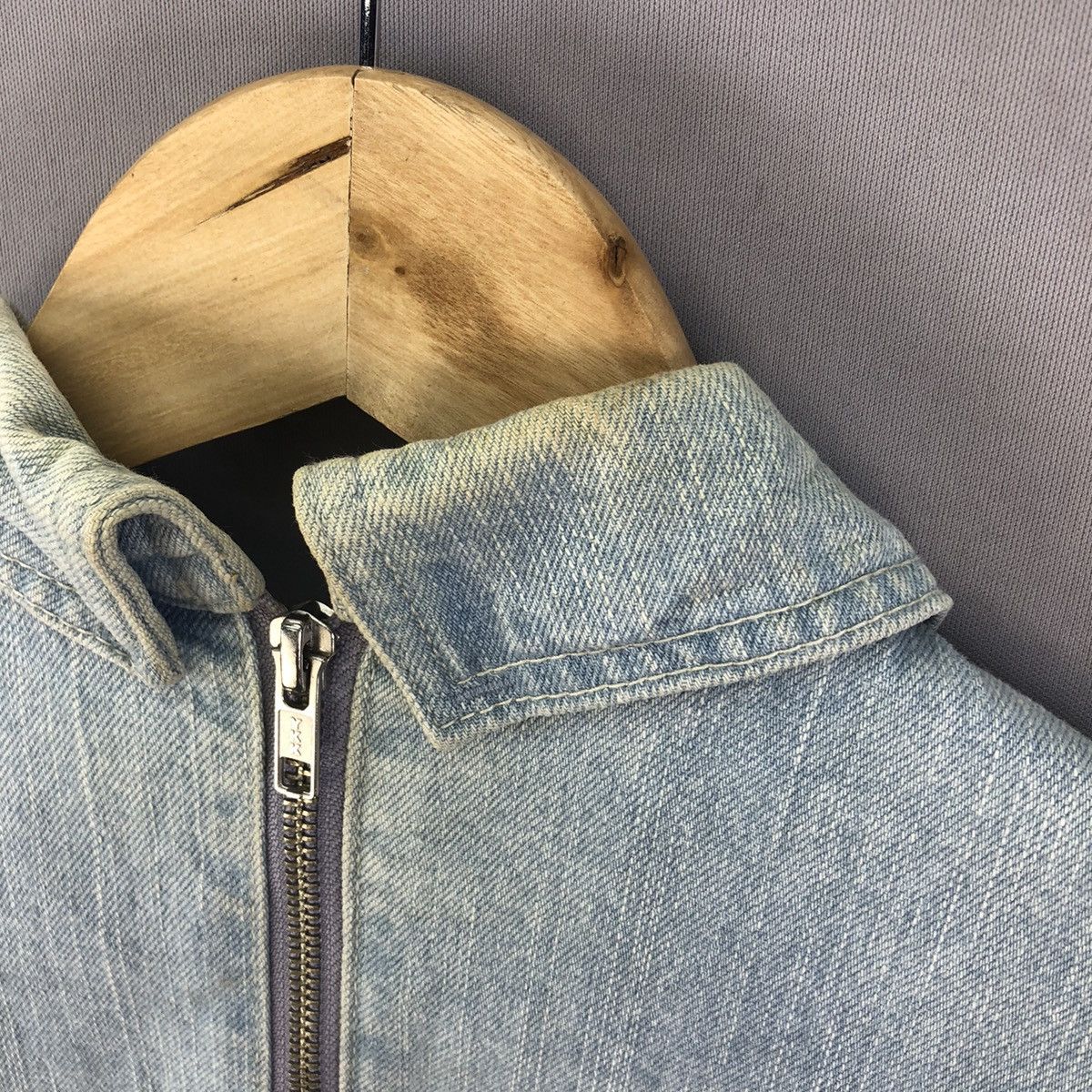 Japan Streetwear Distressed Faded Denim Jacket