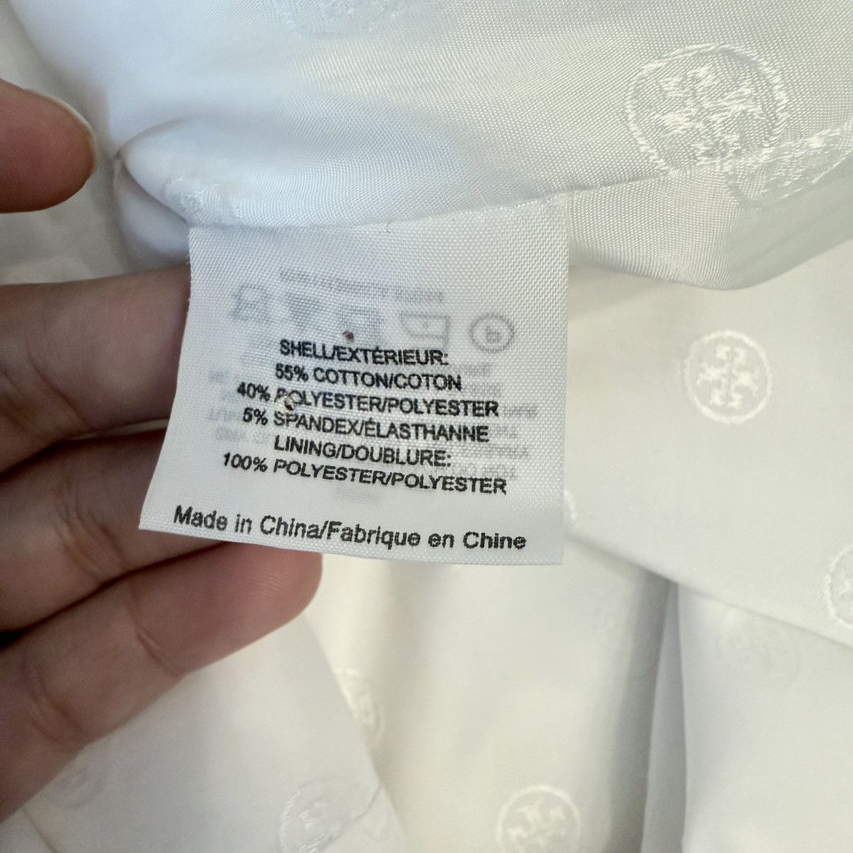 Tory Burch Tory Burch White Dress Size L / US 10 / IT 46 - 8 Thumbnail