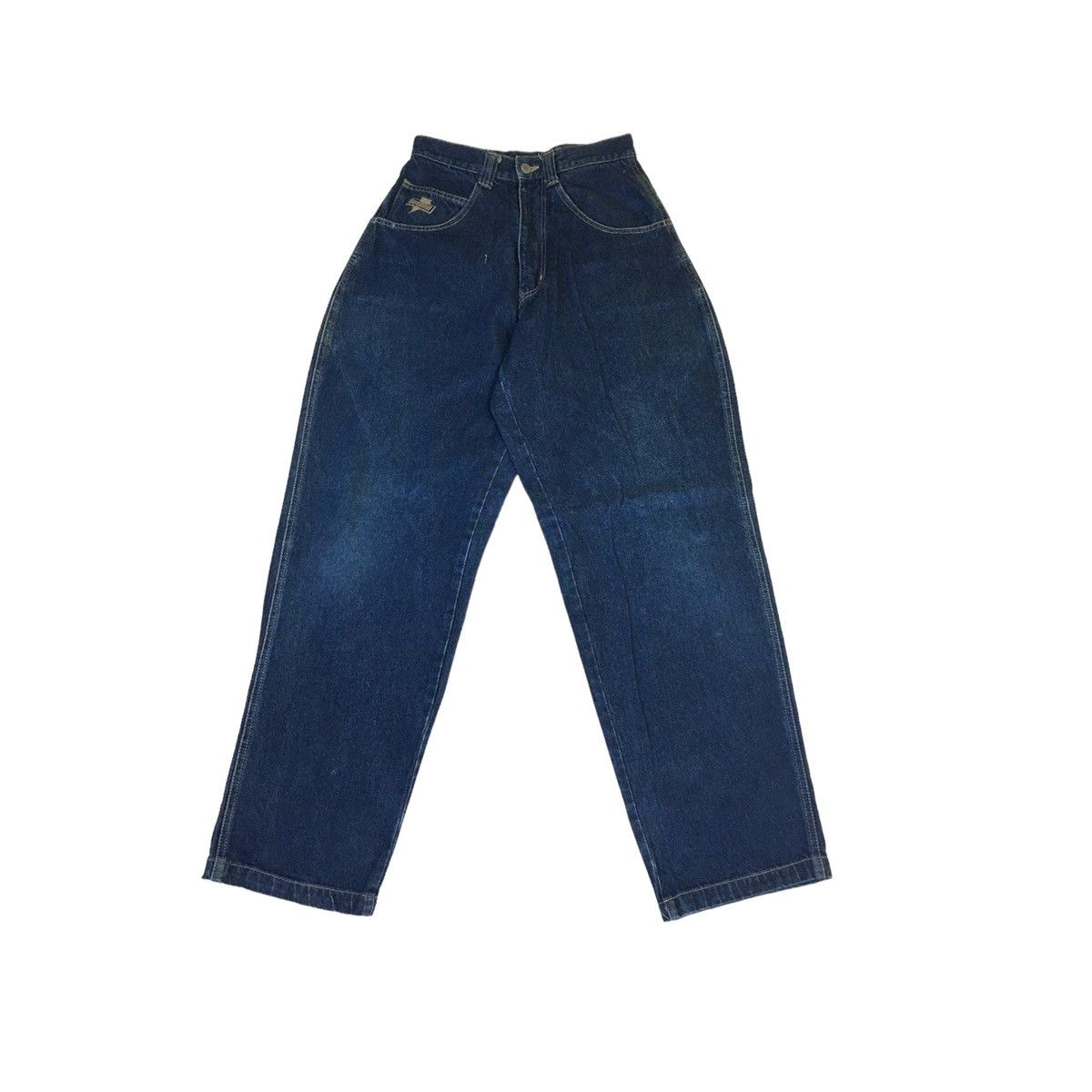 image of Vintage Japanese Beebell Skateboards Baggy Pant in Blue, Men's (Size 26)