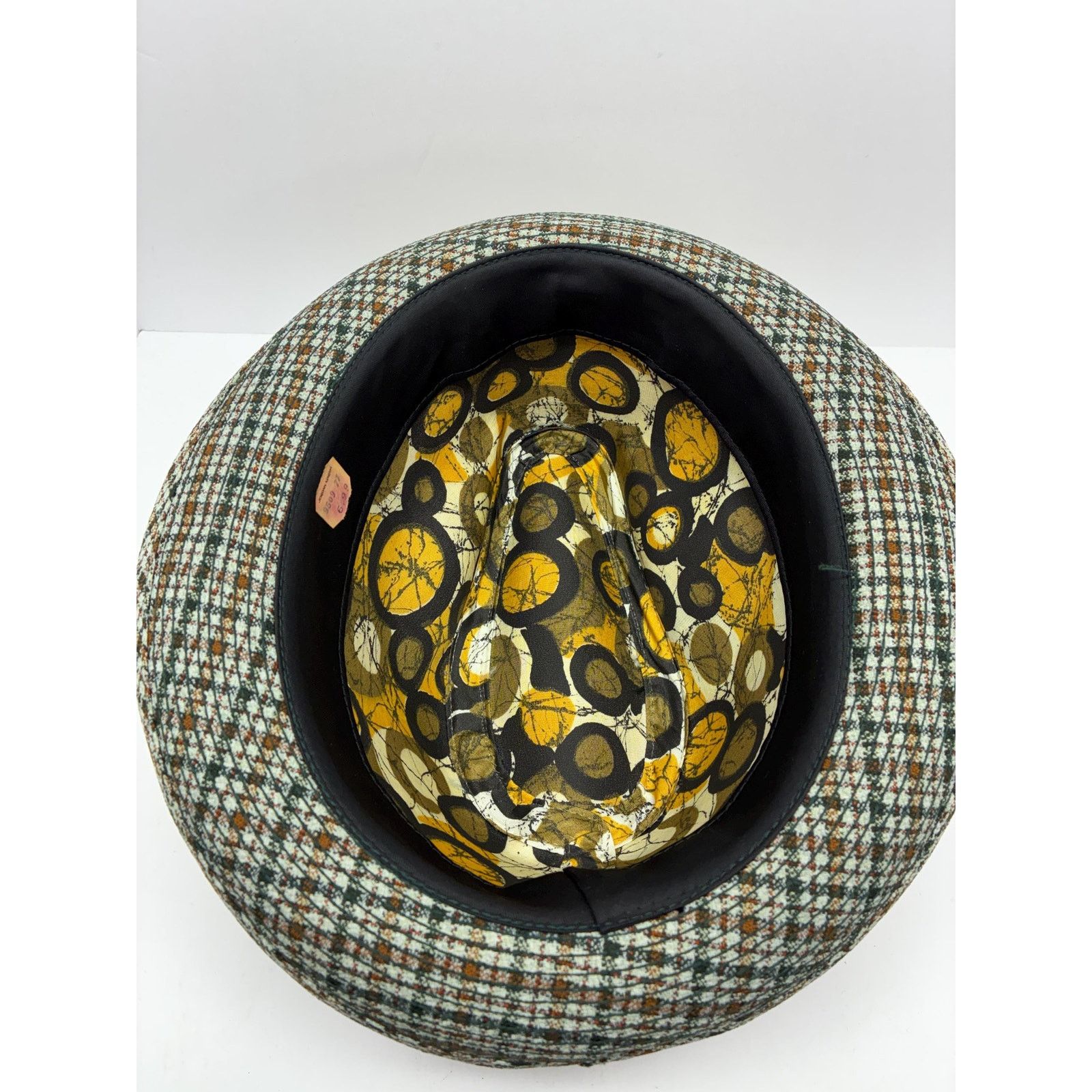 Other Vintage Jordan Marsh Plaid Hat S/M | Feather Trim Brimmed Size ONE SIZE - 9 Thumbnail