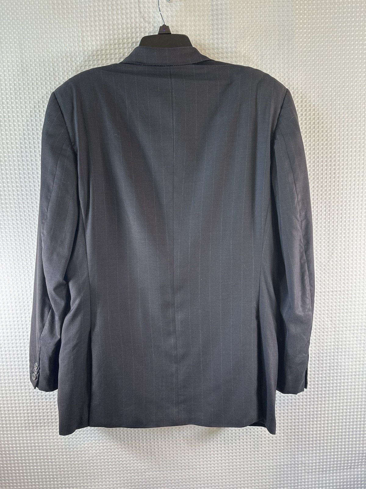 Ermenegildo Zegna Ermenegildo Zegna Black Pinstripe Blazer Size 42R - 2 Thumbnail