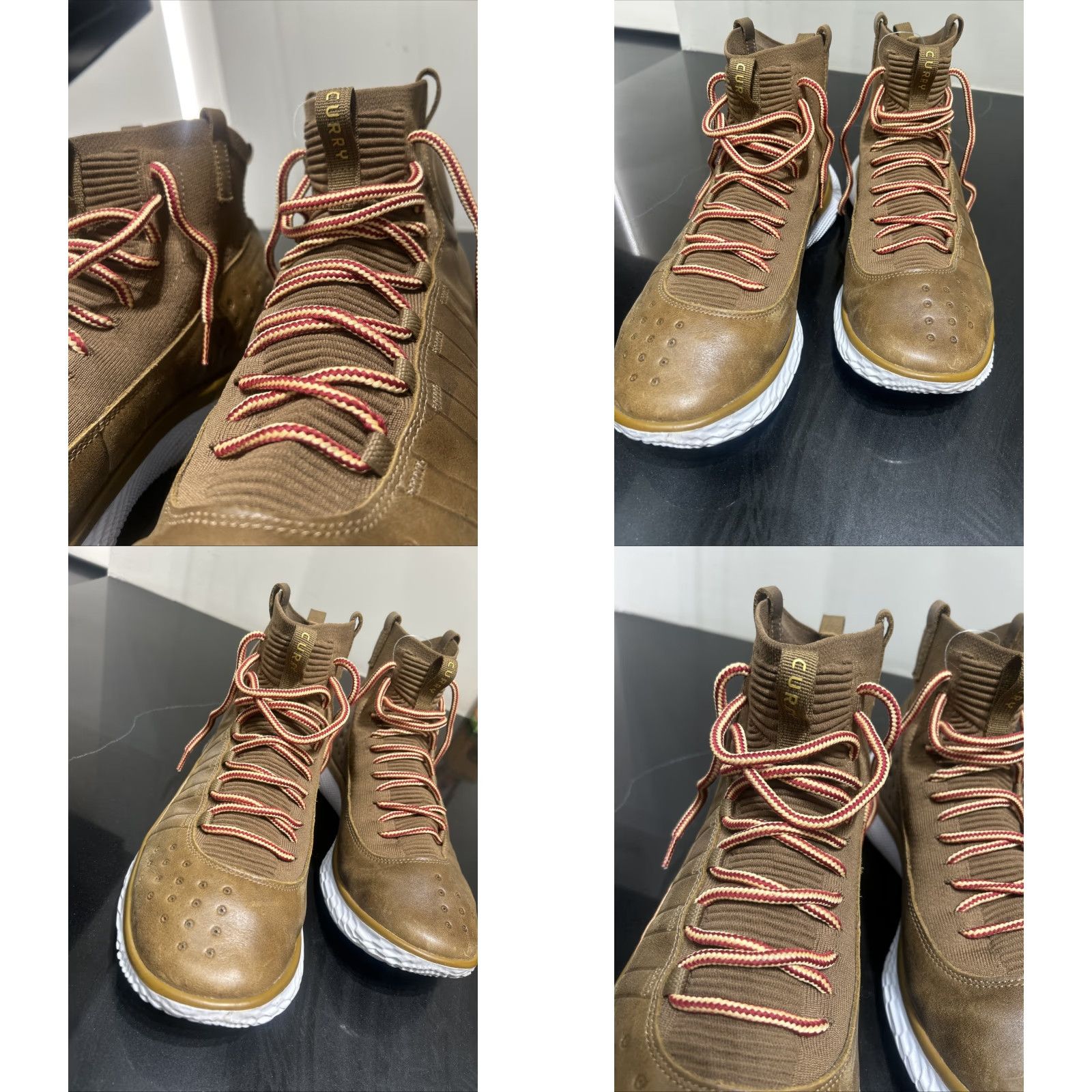 Under Armour Under Armour Curry 4 Flotro Sneaker High Top Leather Brown Sample 15 Men Mens Basketball Limited PE Gentleman’s Cut 2012 2025 Size US 13 / EU 46 - 8 Thumbnail