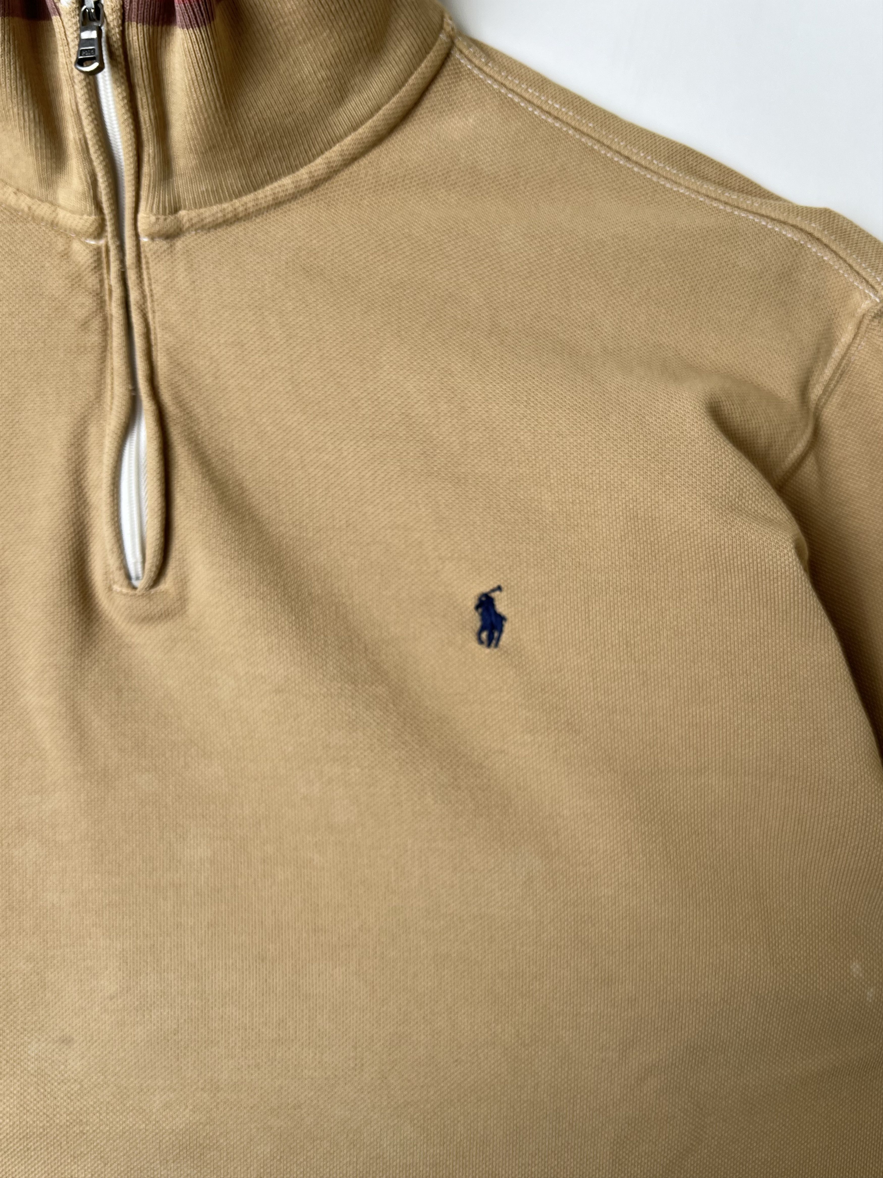 Polo Ralph Lauren Ralph Lauren Quarter Zip Sweater Beige XL Size US XL / EU 56 / 4 - 3 Thumbnail