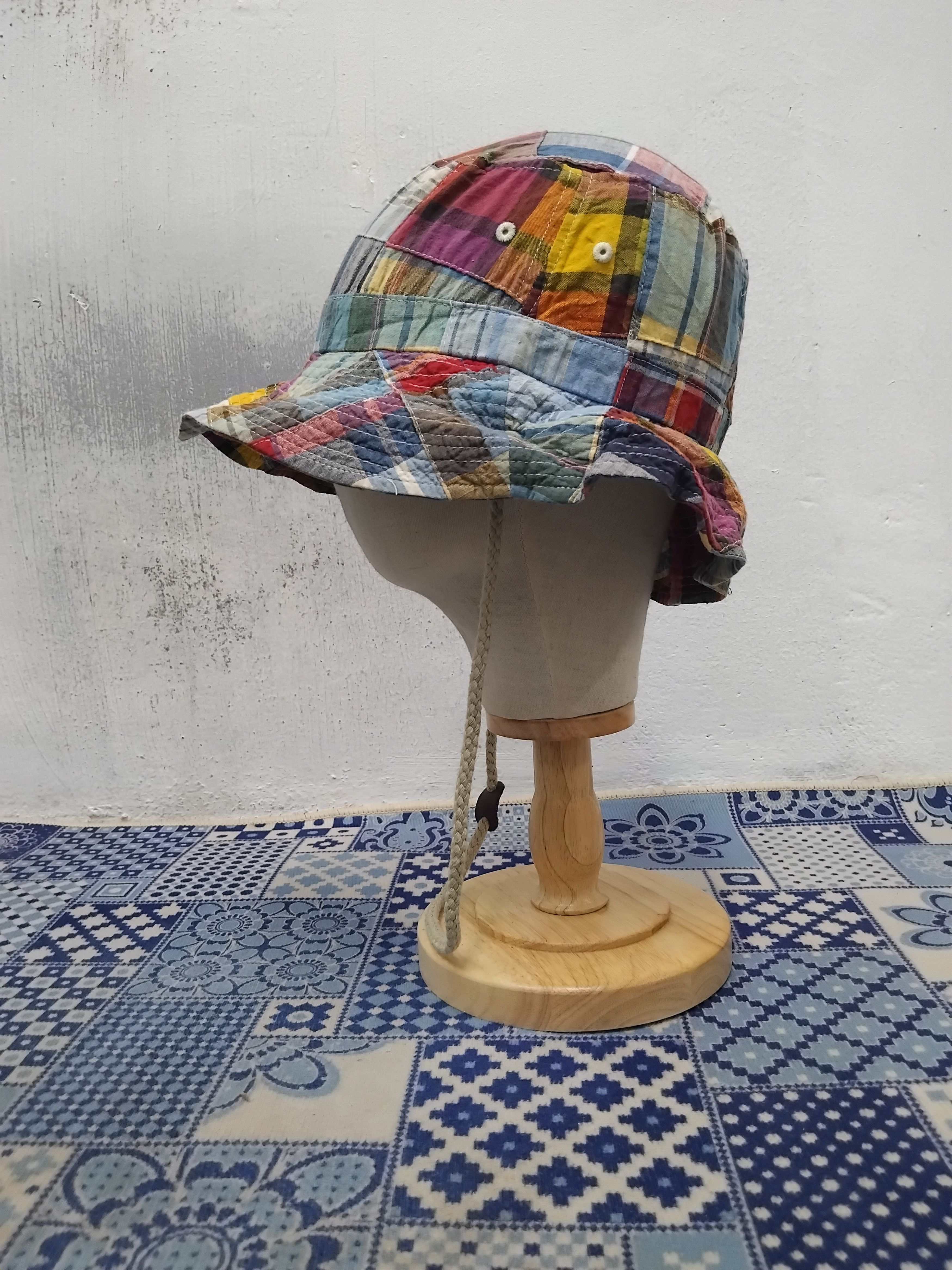 Japanese Brand 💥Pony go round checkered multicolour hat Size ONE SIZE - 5 Thumbnail