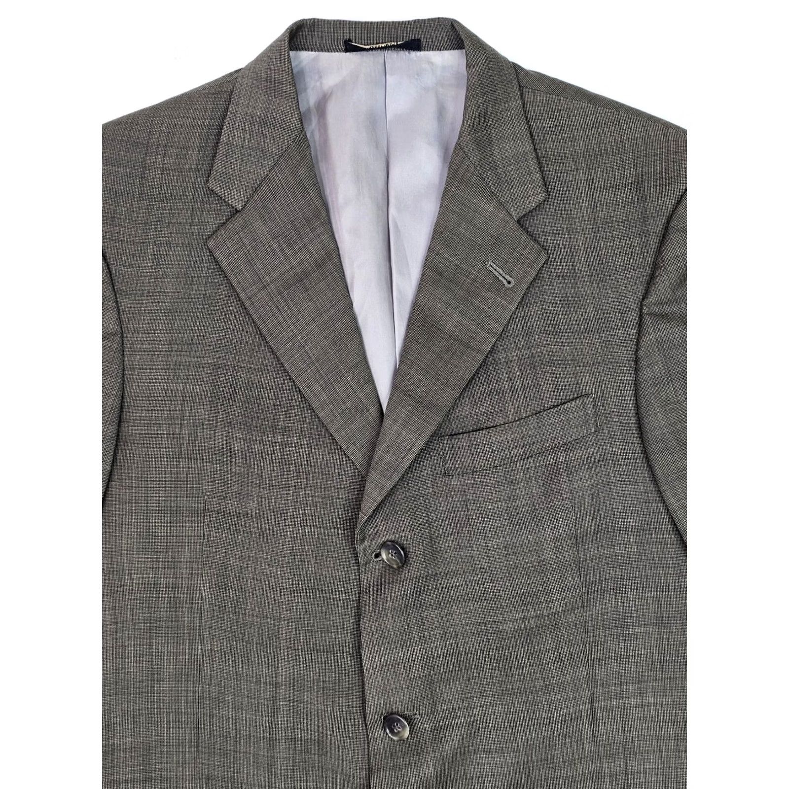 Hart Schaffner Marx Hart Schaffner Marx Wool Cashmere Blazer Men 41R Twill Weave Brown Goldish Notch 3-Button Front Regular Size 42R - 3 Thumbnail