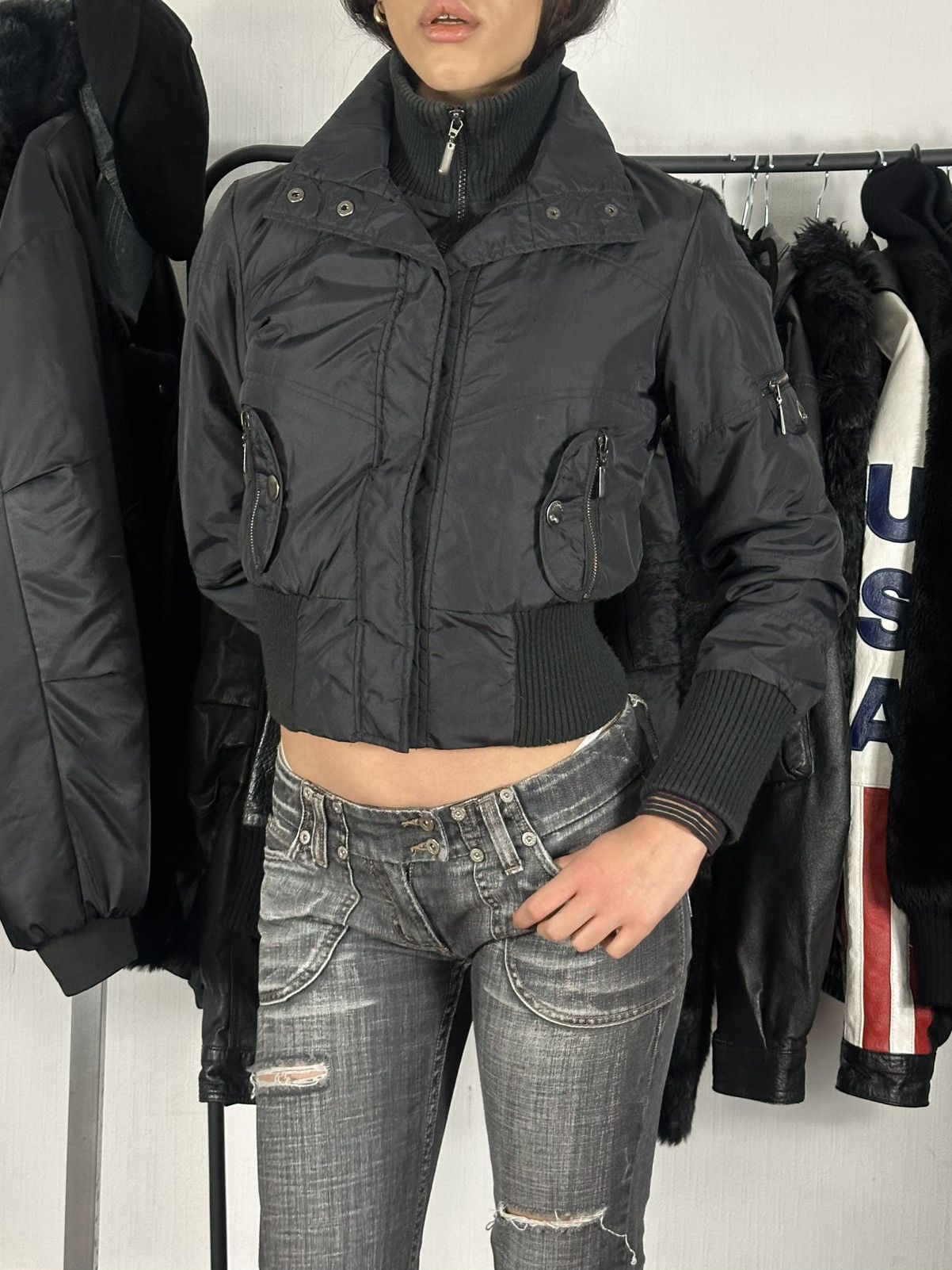 Vintage Avant-garde Bomber jacket Size S / US 4 / IT 40 - 3 Thumbnail