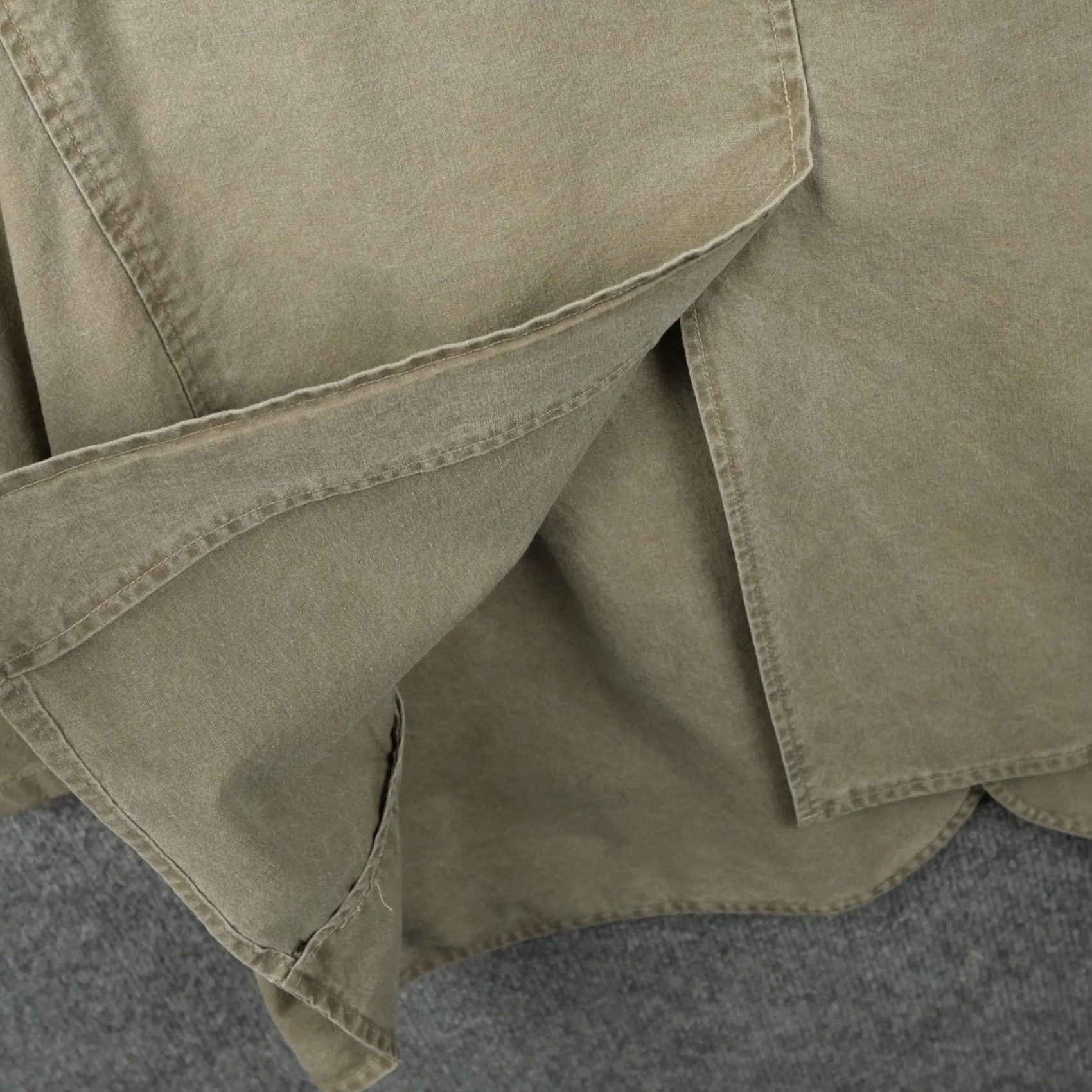 Vintage VINTAGE LL Bean Sport Coat Blazer Mens 50 Tall Beige Cotton Unstructured USA Size 50R - 7 Thumbnail