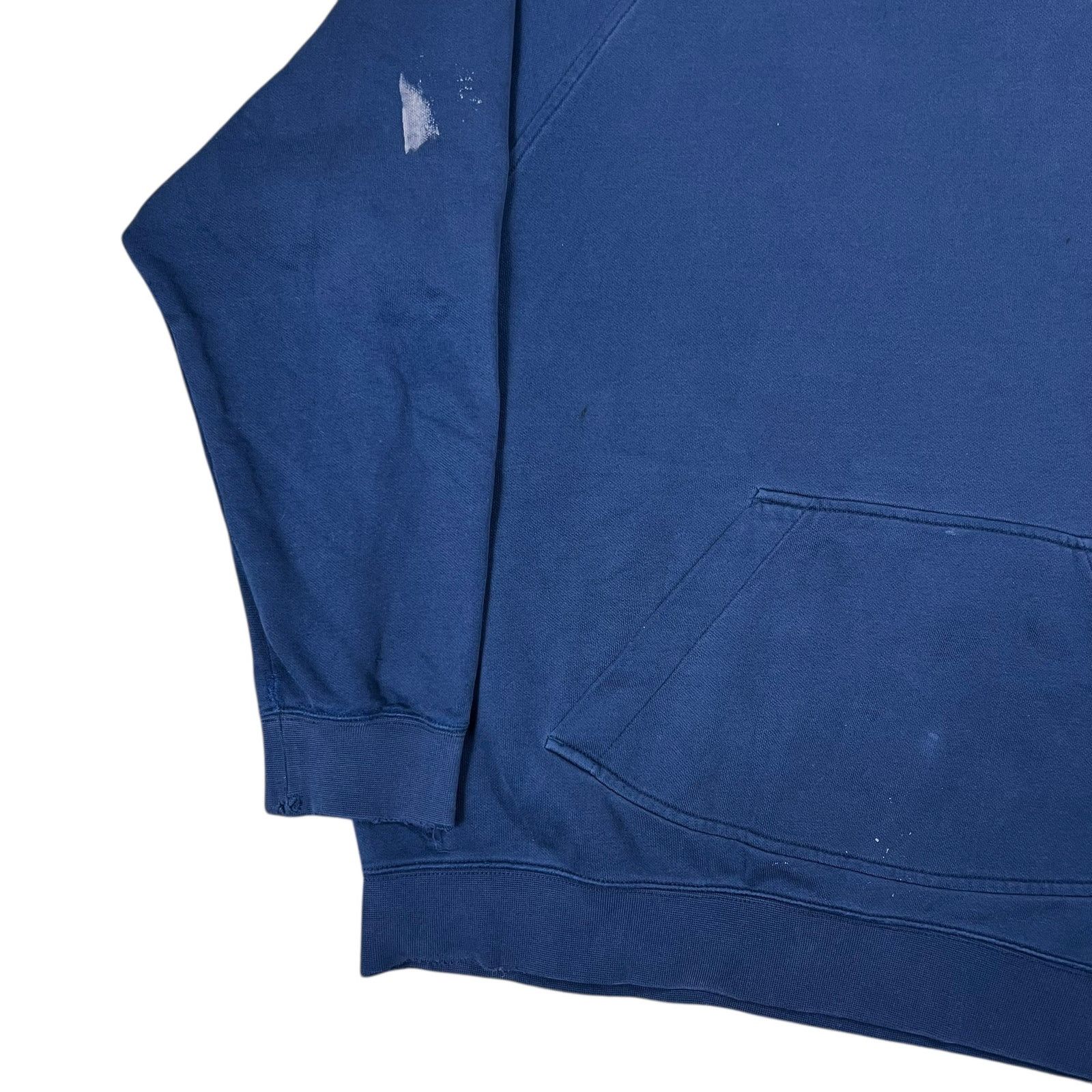 Nike × Vintage Vintage Y2K Nike mini swoosh navy faded hoodie (XL) Size US XL / EU 56 / 4 - 4 Thumbnail